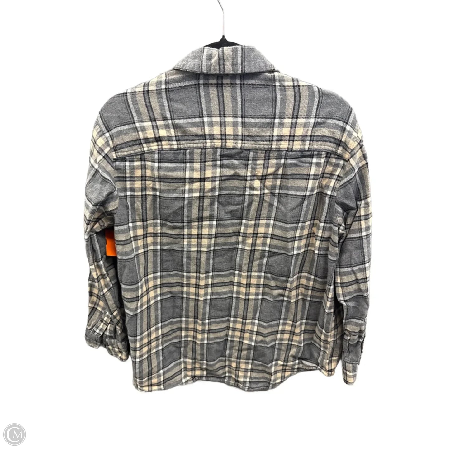 Top Long Sleeve By Old Navy In Plaid Pattern, Size: S