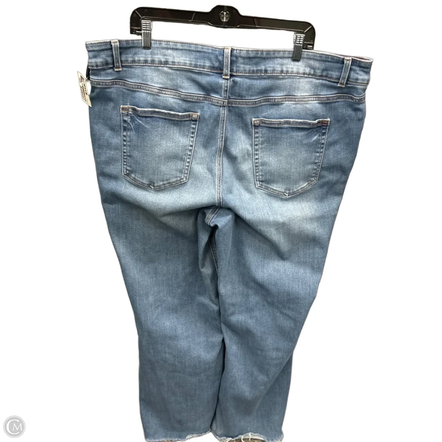 Jeans Straight By Edgely In Blue Denim, Size: 24