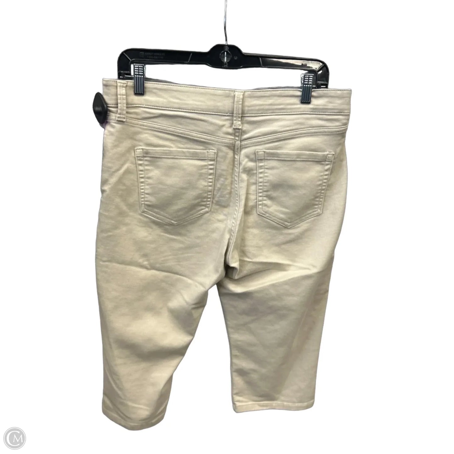 Capris By Liz Claiborne In Tan, Size: 12p