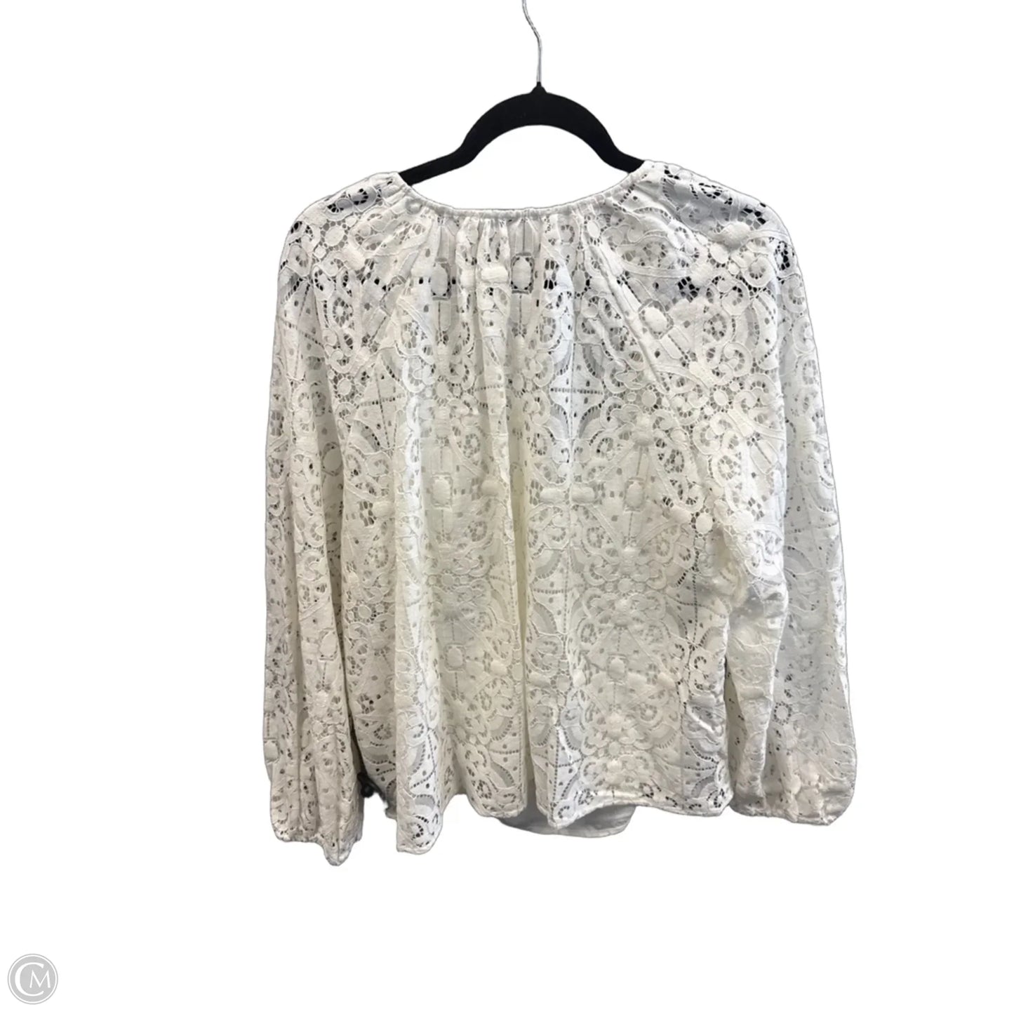 Top Long Sleeve By Loft In Cream, Size: Xl