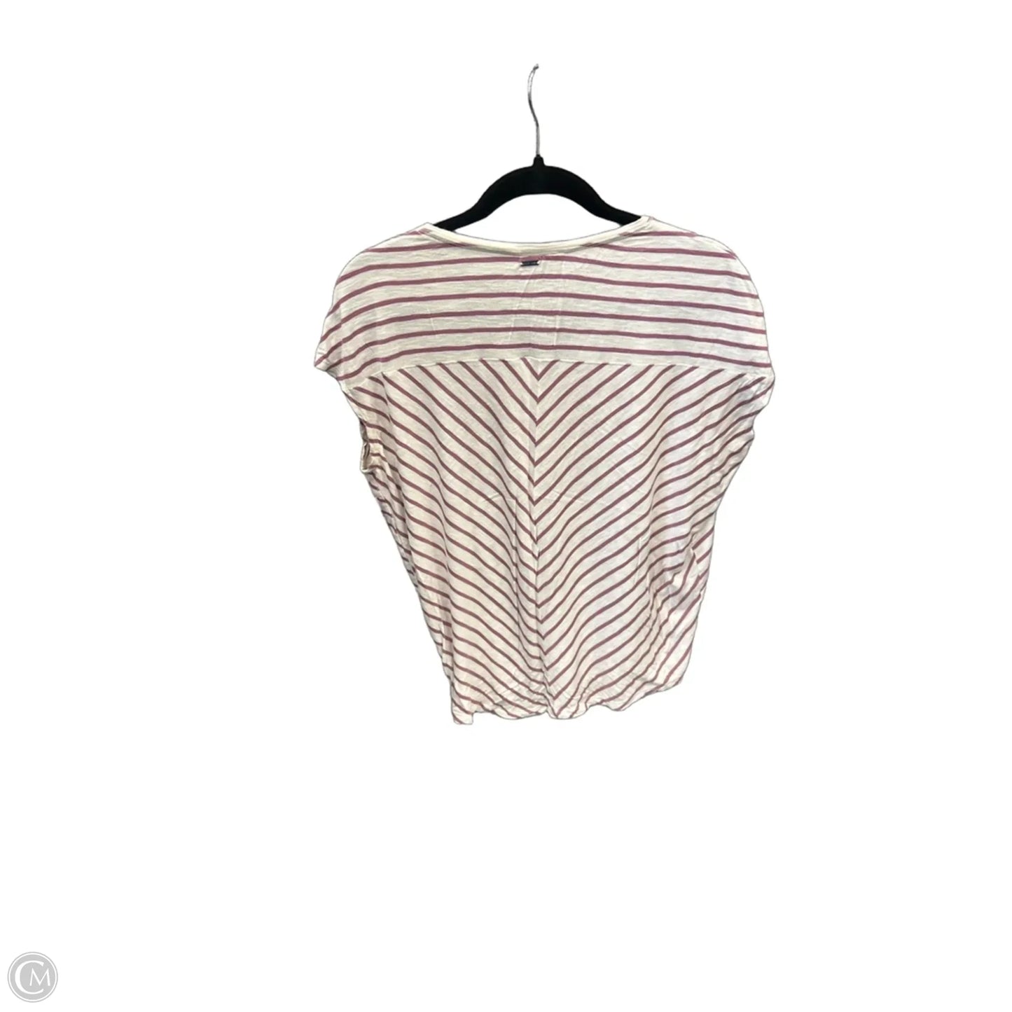 Top Short Sleeve By White House Black Market In Striped Pattern, Size: Xs