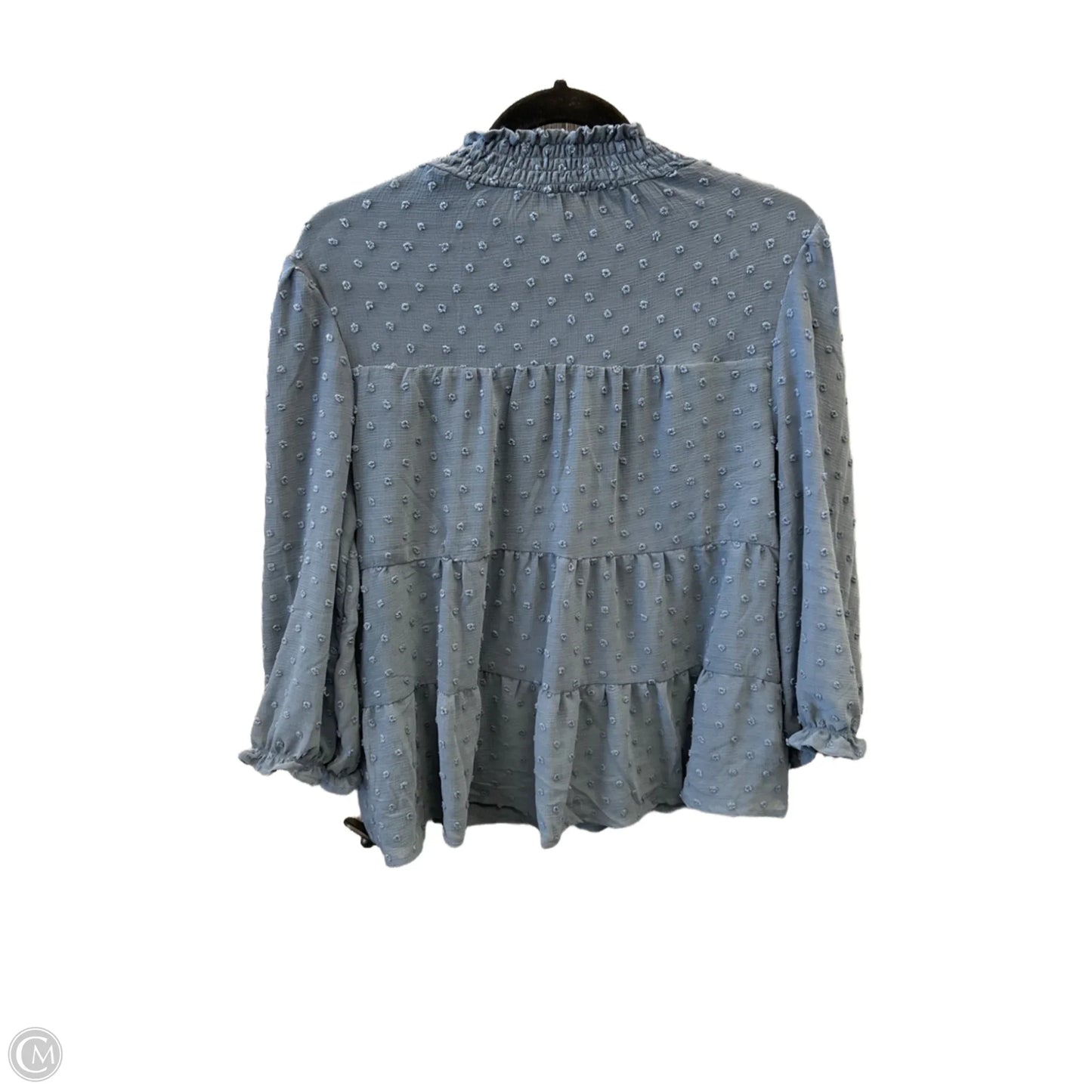 Top Long Sleeve By Monteau In Blue, Size: Xl