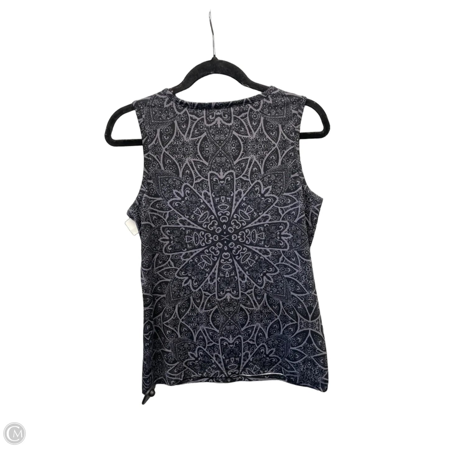 Top Sleeveless By Athleta In Black & Purple, Size: M
