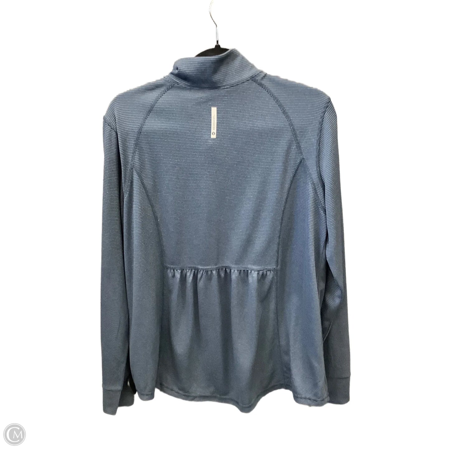 Athletic Top Long Sleeve Collar By Xersion In Blue, Size: Xxl