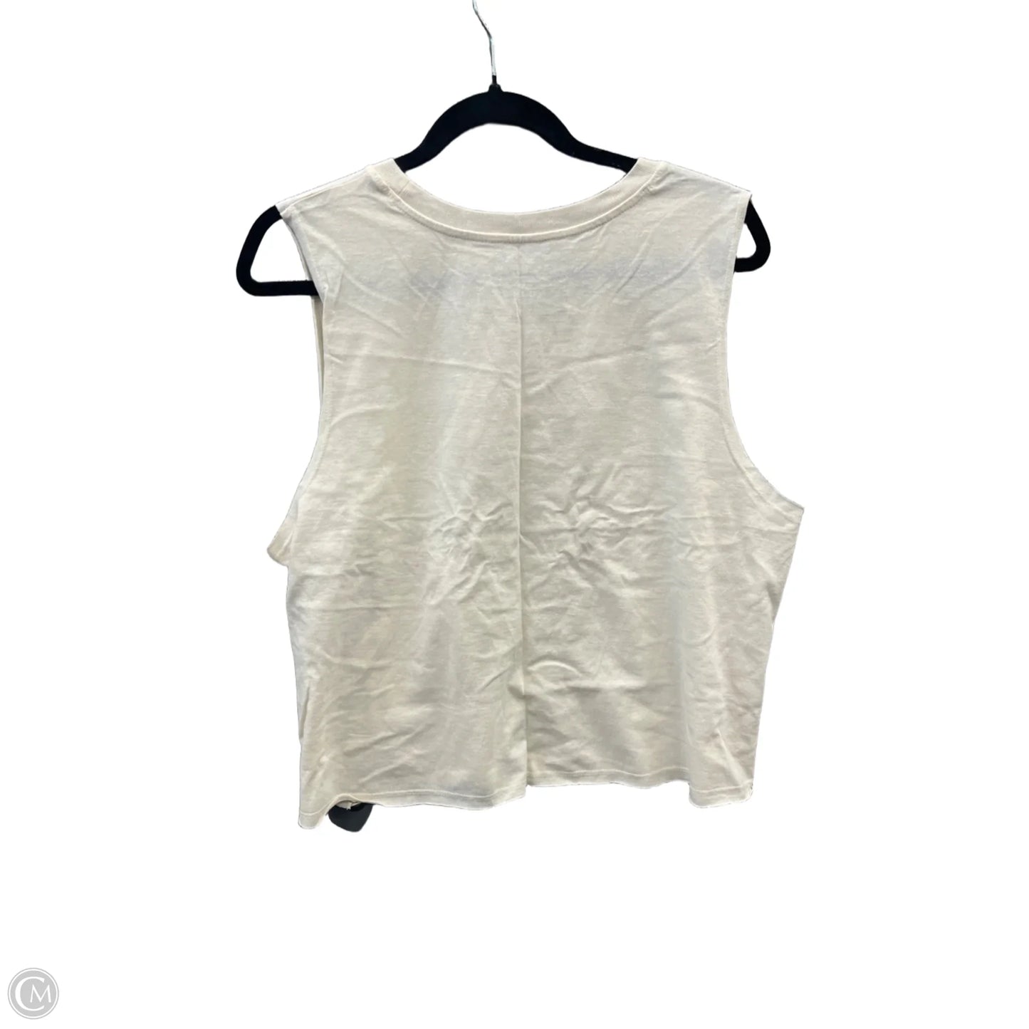 Top Sleeveless By Mighty Fine In Cream, Size: Xl