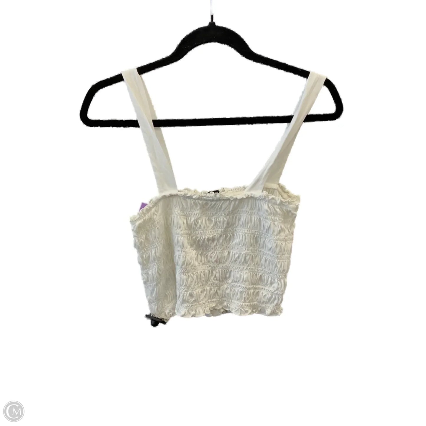 Top Sleeveless By American Eagle In Cream, Size: M