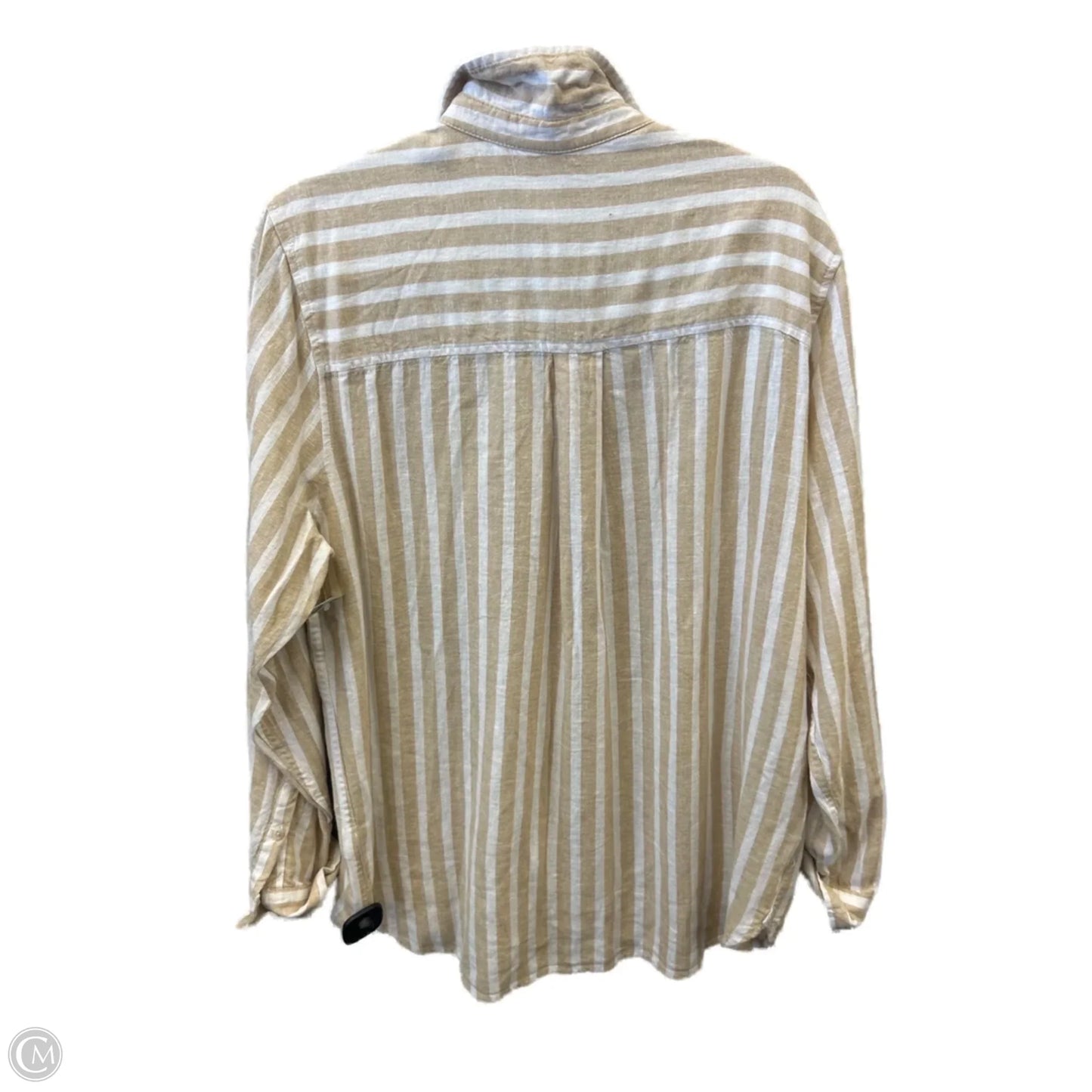 Top Long Sleeve By Universal Thread In Striped Pattern, Size: L