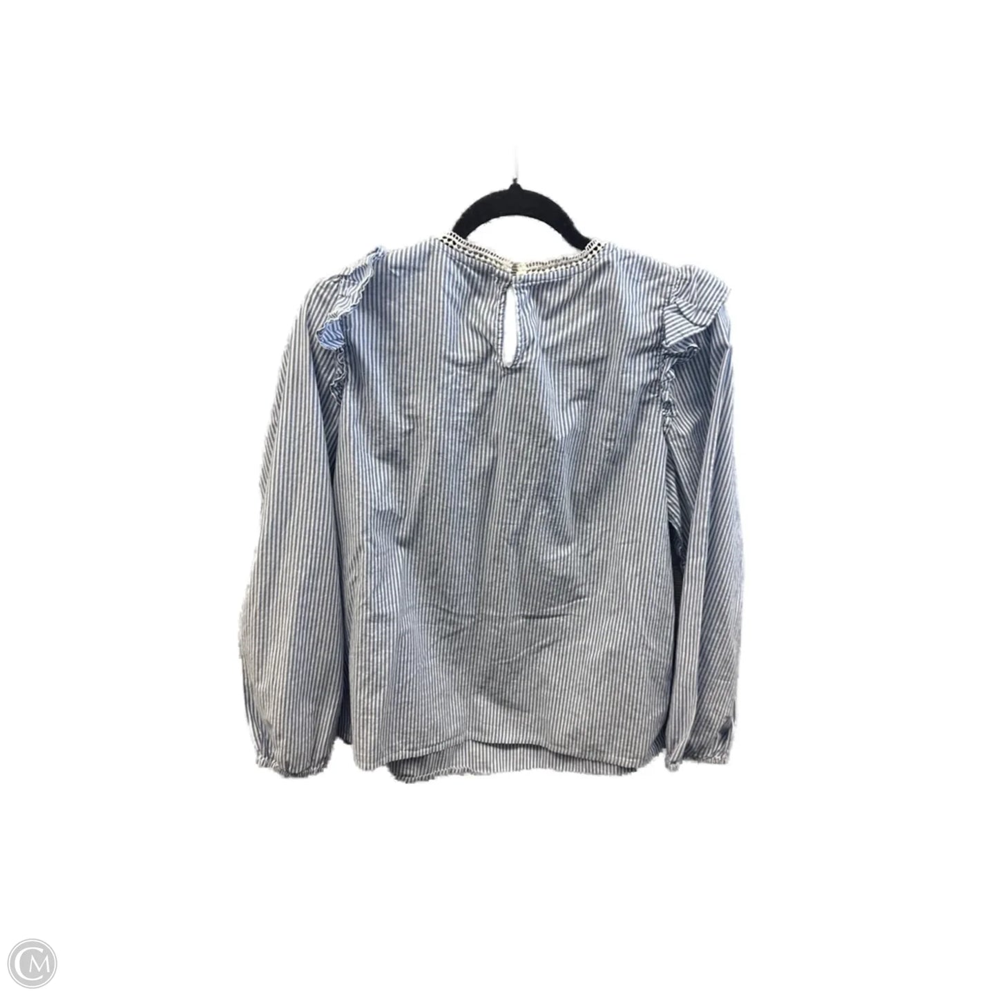 Top Long Sleeve By J. Crew In Blue, Size: M