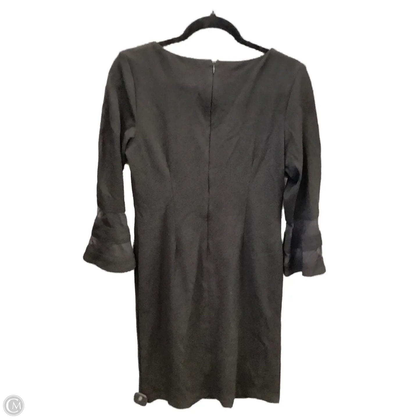 Dress Casual Midi By Liz Claiborne In Black, Size: M