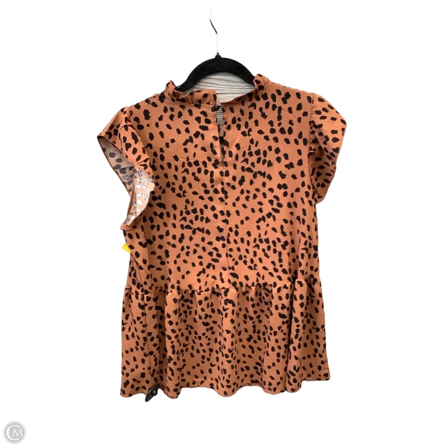 Top Short Sleeve By Clothes Mentor In Animal Print, Size: 2x