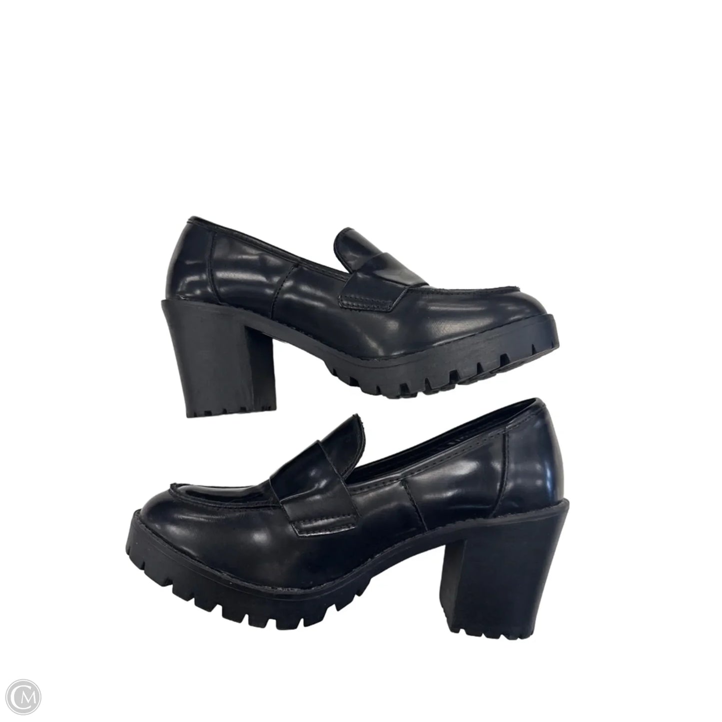 Shoes Heels Block By Bamboo In Black, Size: 7
