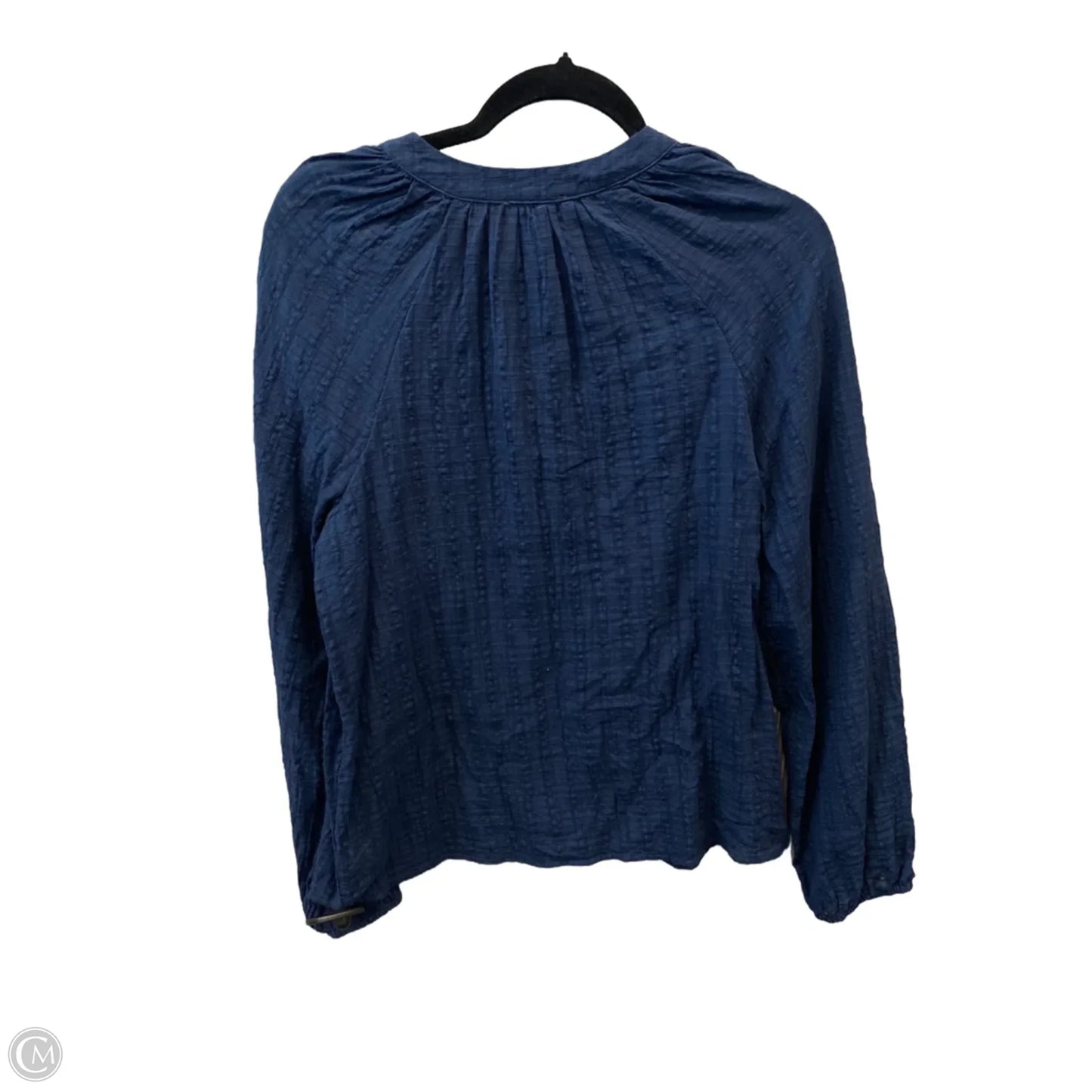 Top Long Sleeve By Falls Creek In Blue, Size: M