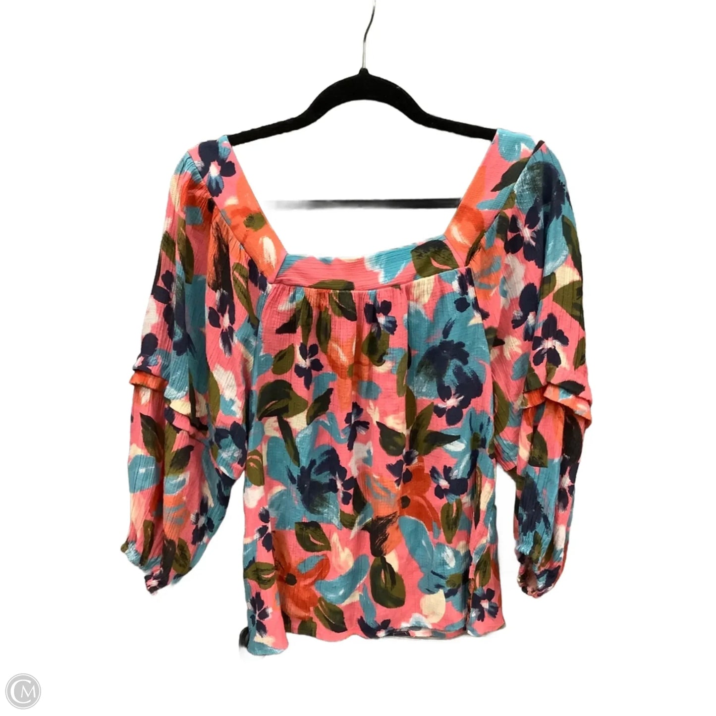 Top Long Sleeve By Clothes Mentor In Multi-colored, Size: M