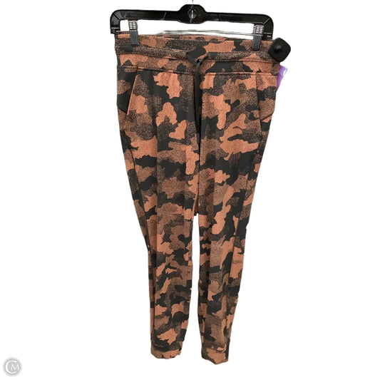 Athletic Pants By Lululemon In Grey & Orange, Size: S