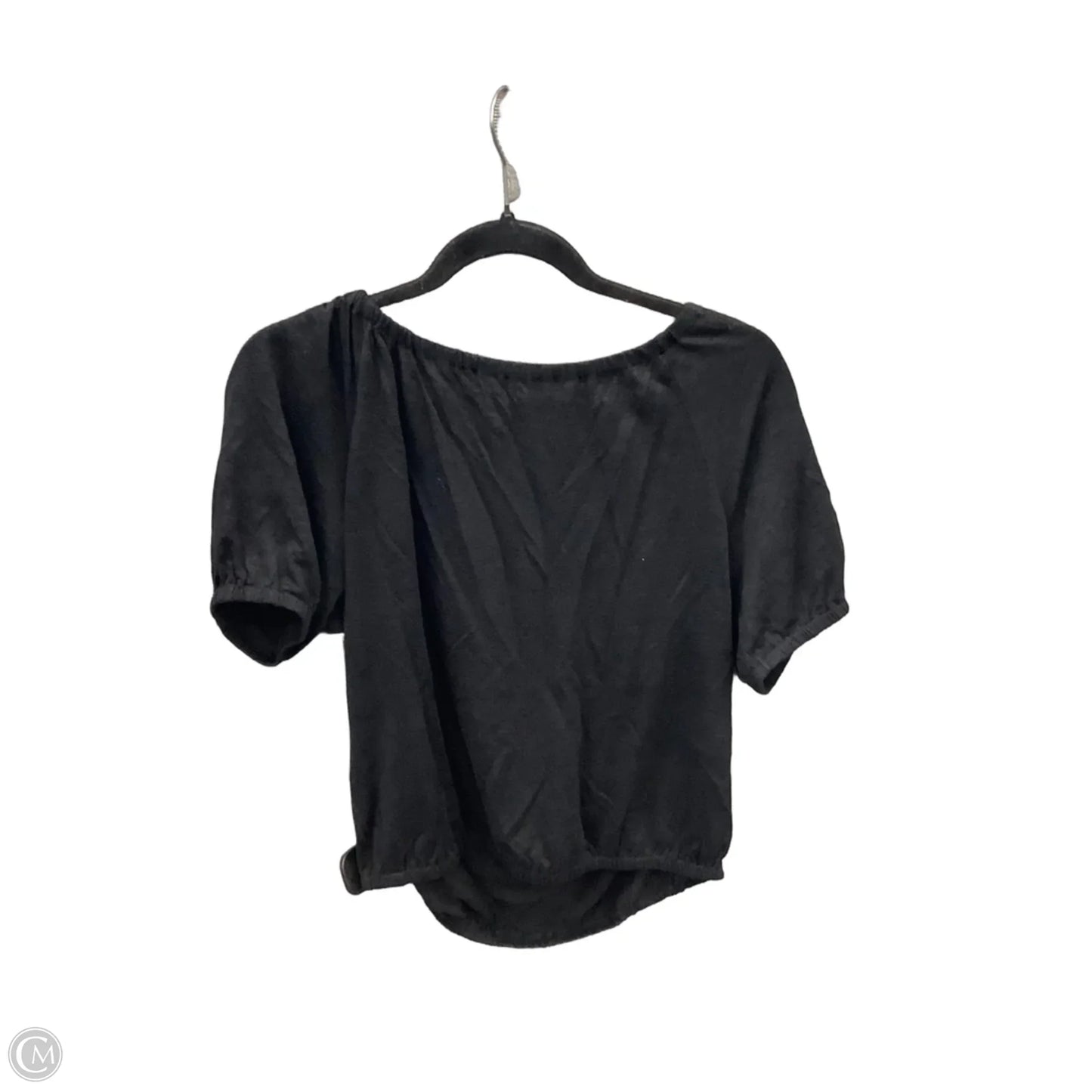 Top Short Sleeve By Loft In Black, Size: S