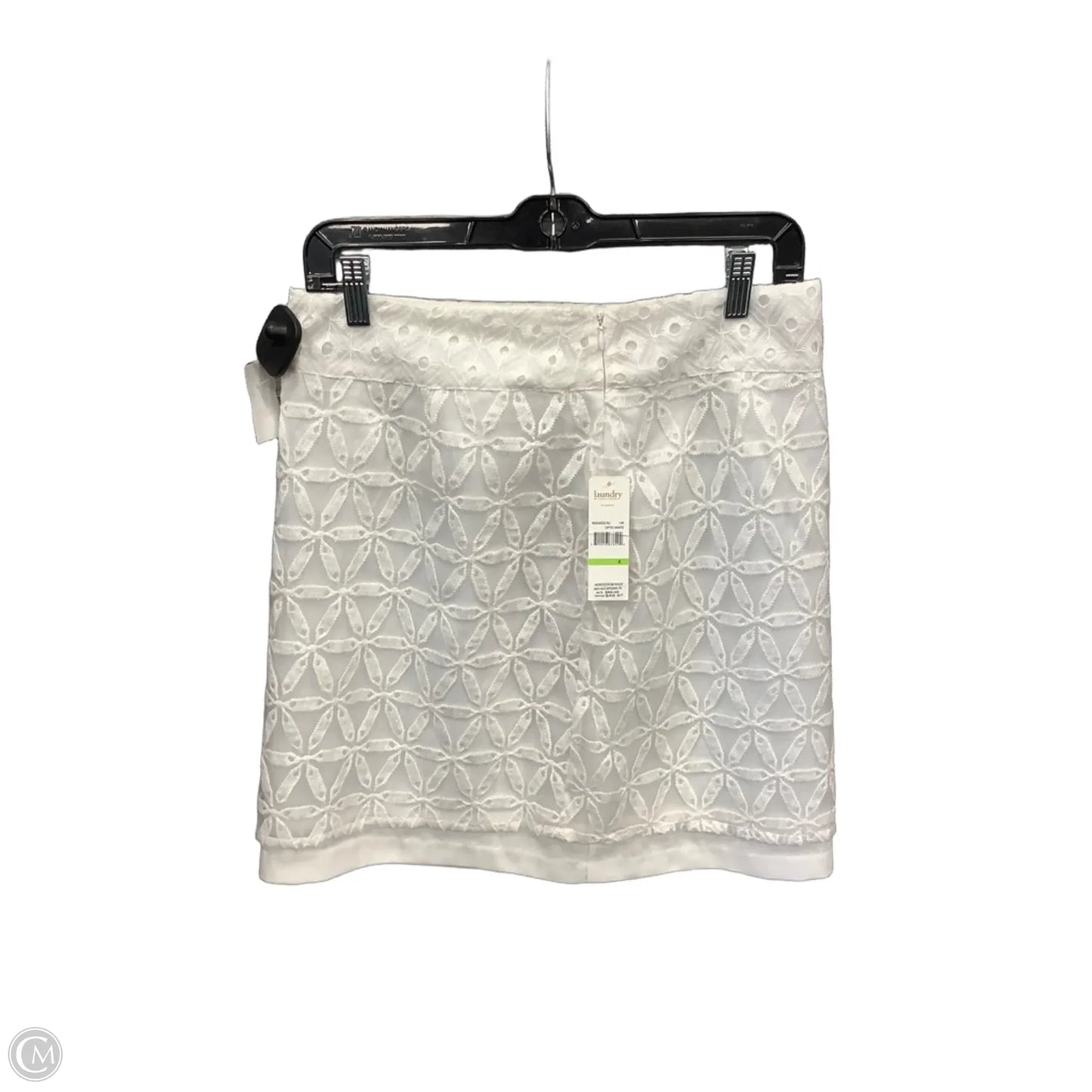 Skirt Mini & Short By Laundry In White, Size: 4