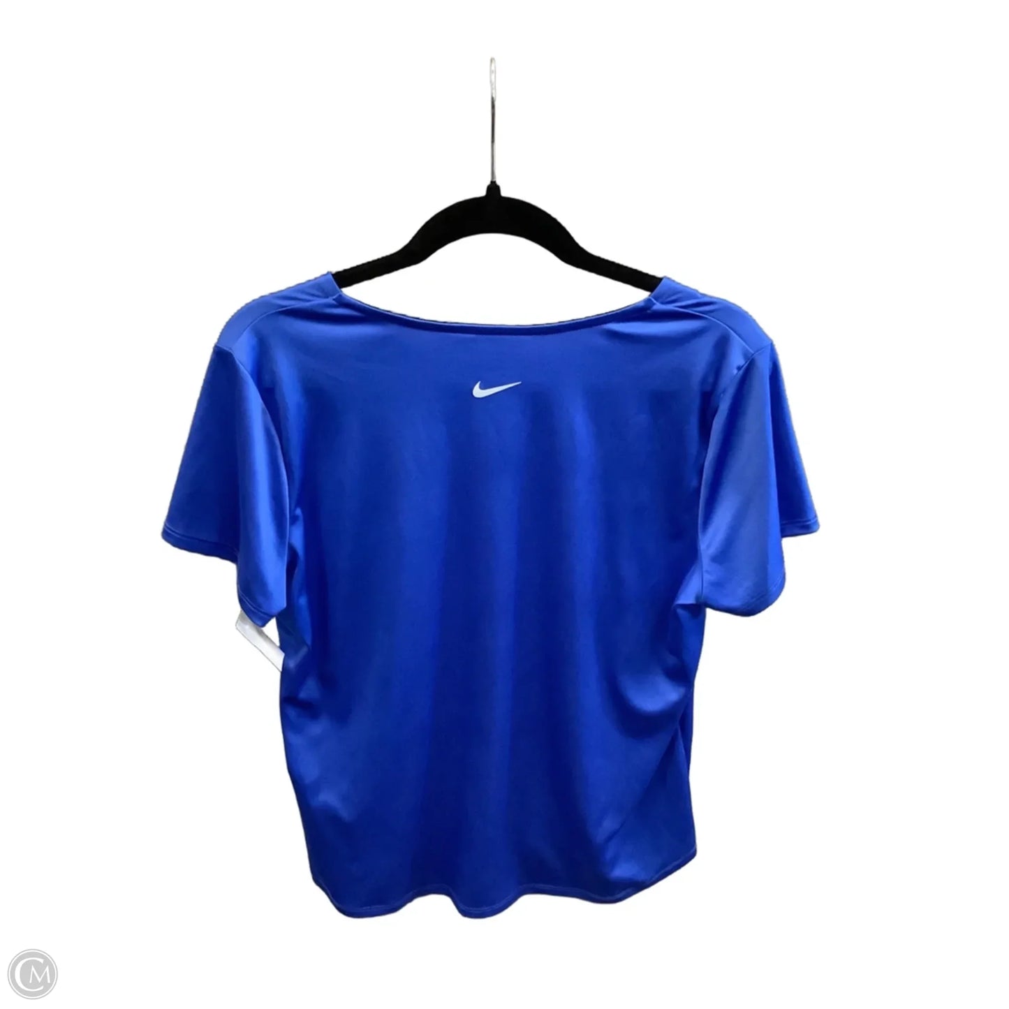 Athletic Top Short Sleeve By Nike Apparel In Blue, Size: L