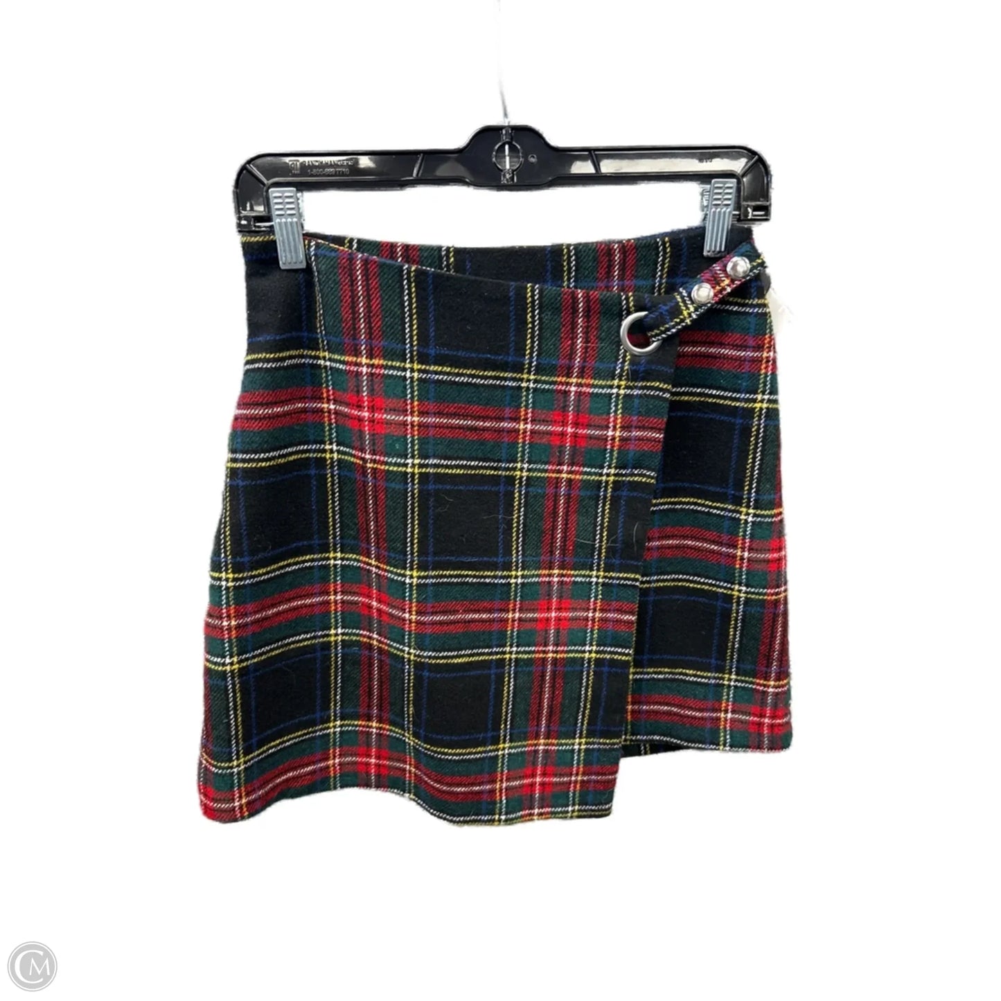 Skirt Mini & Short By Alya In Plaid Pattern, Size: 2