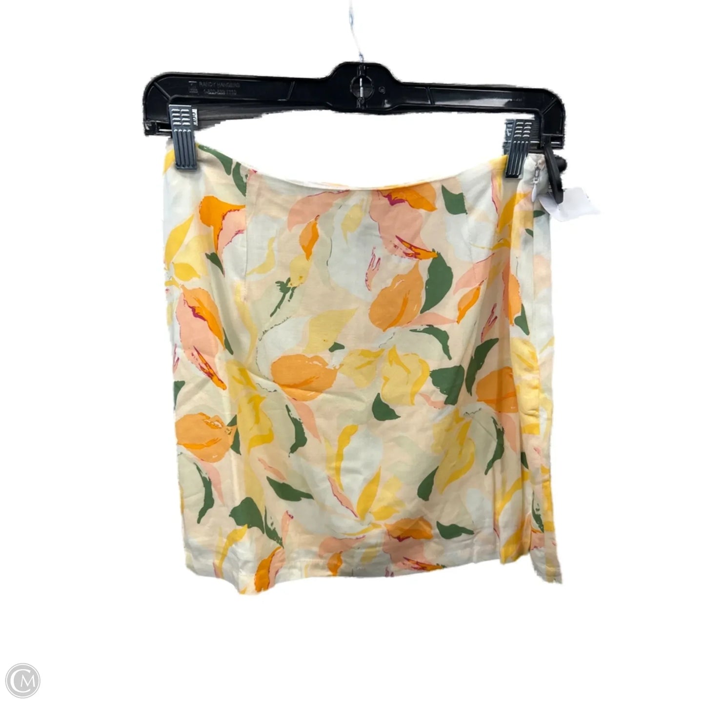 Skirt Mini & Short By Clothes Mentor In Yellow, Size: 4