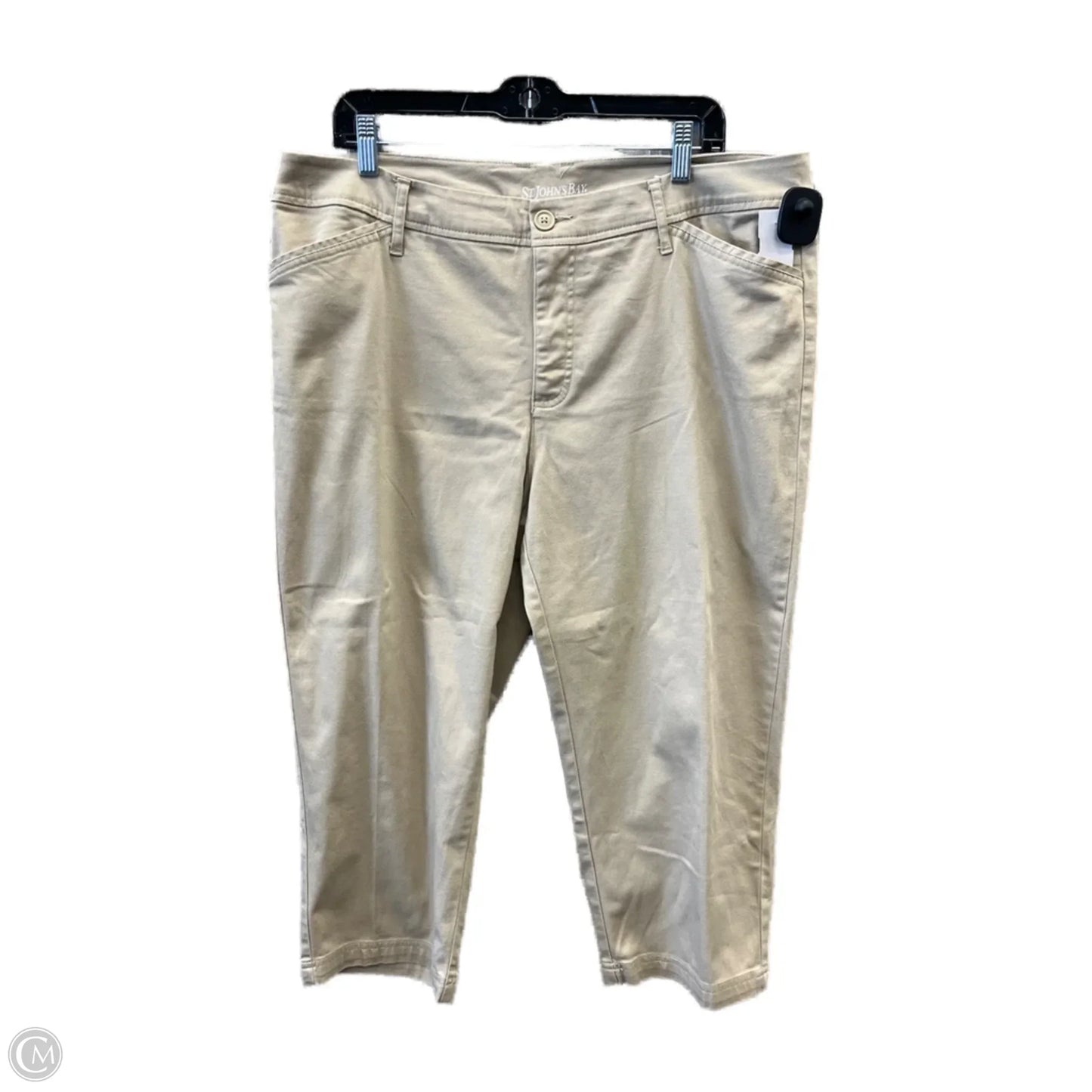 Capris By St Johns Bay In Tan, Size: 18