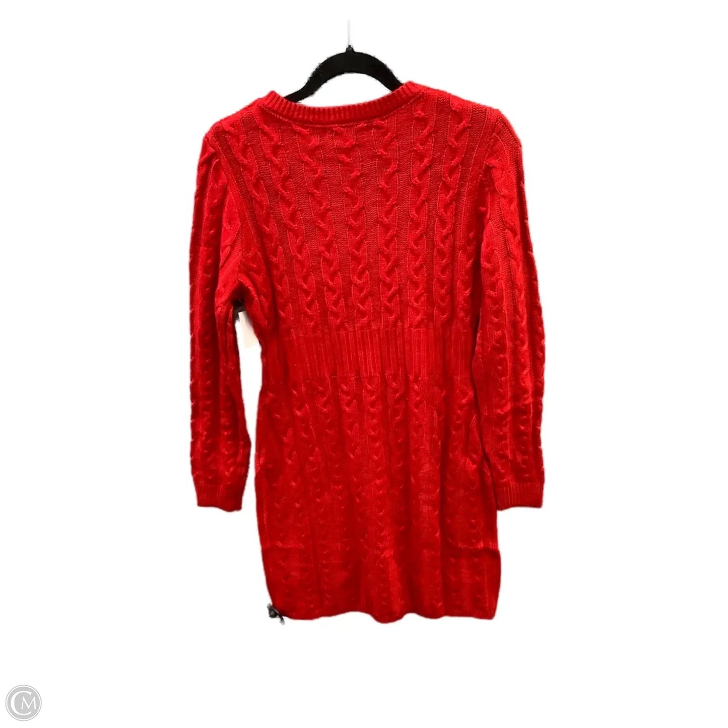 Dress Sweater By Shein In Red, Size: L