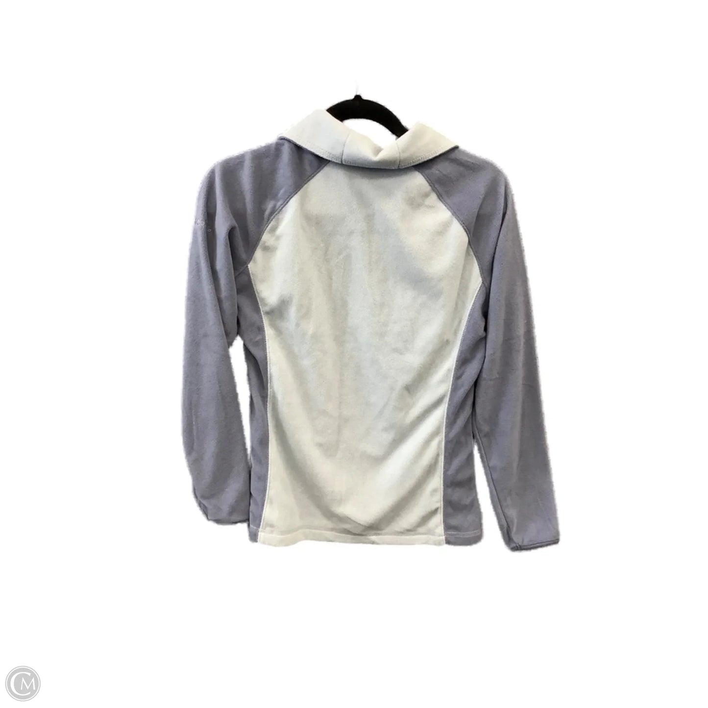 Athletic Top Long Sleeve Collar By Columbia In Blue, Size: M