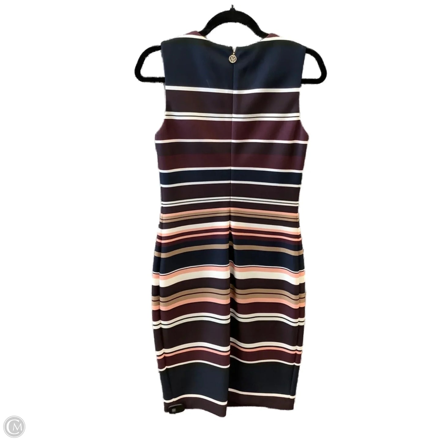 Dress Casual Midi By Tommy Hilfiger In Striped Pattern, Size: S