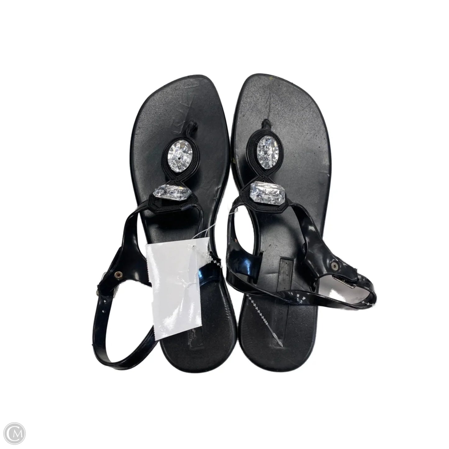 Sandals Flip Flops By Clothes Mentor In Black, Size: 7