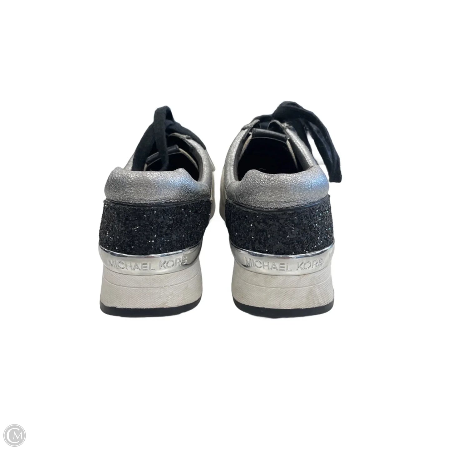 Shoes Designer By Michael Kors In Silver, Size: 10