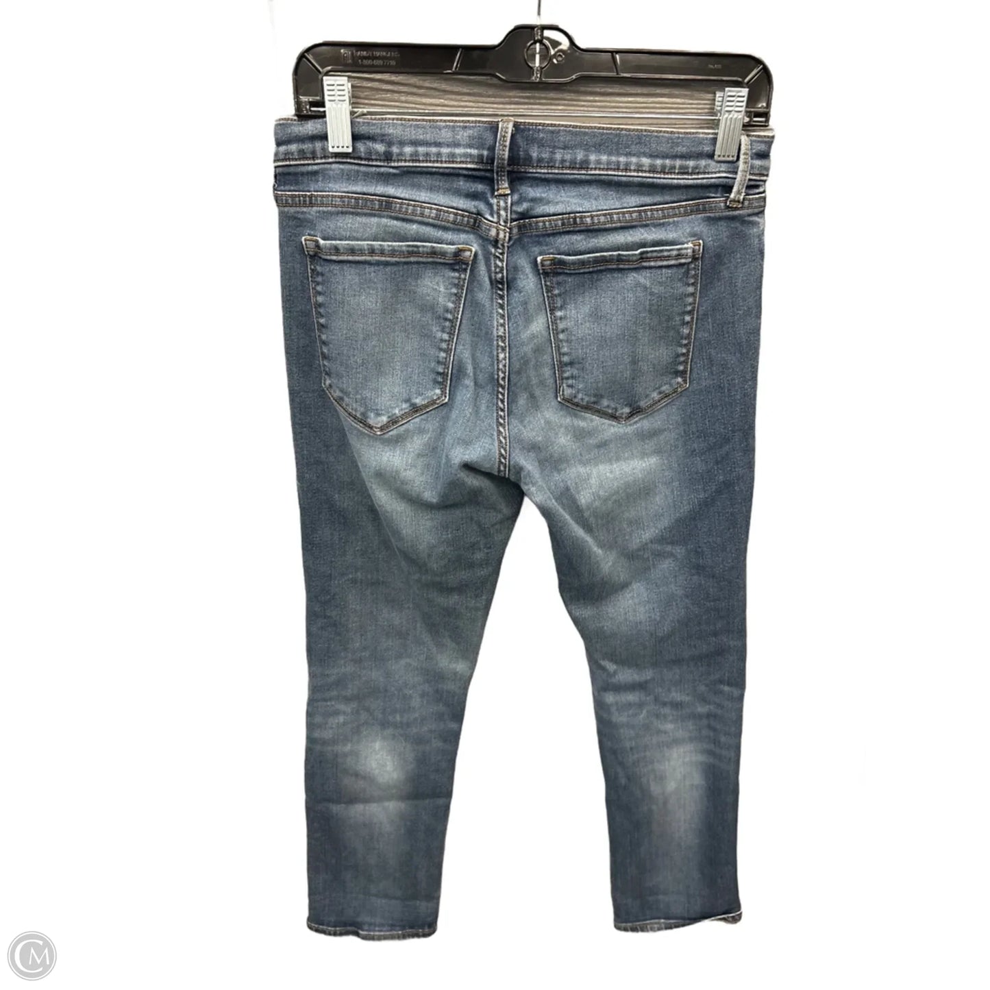 Jeans Straight By Banana Republic In Blue Denim, Size: 8