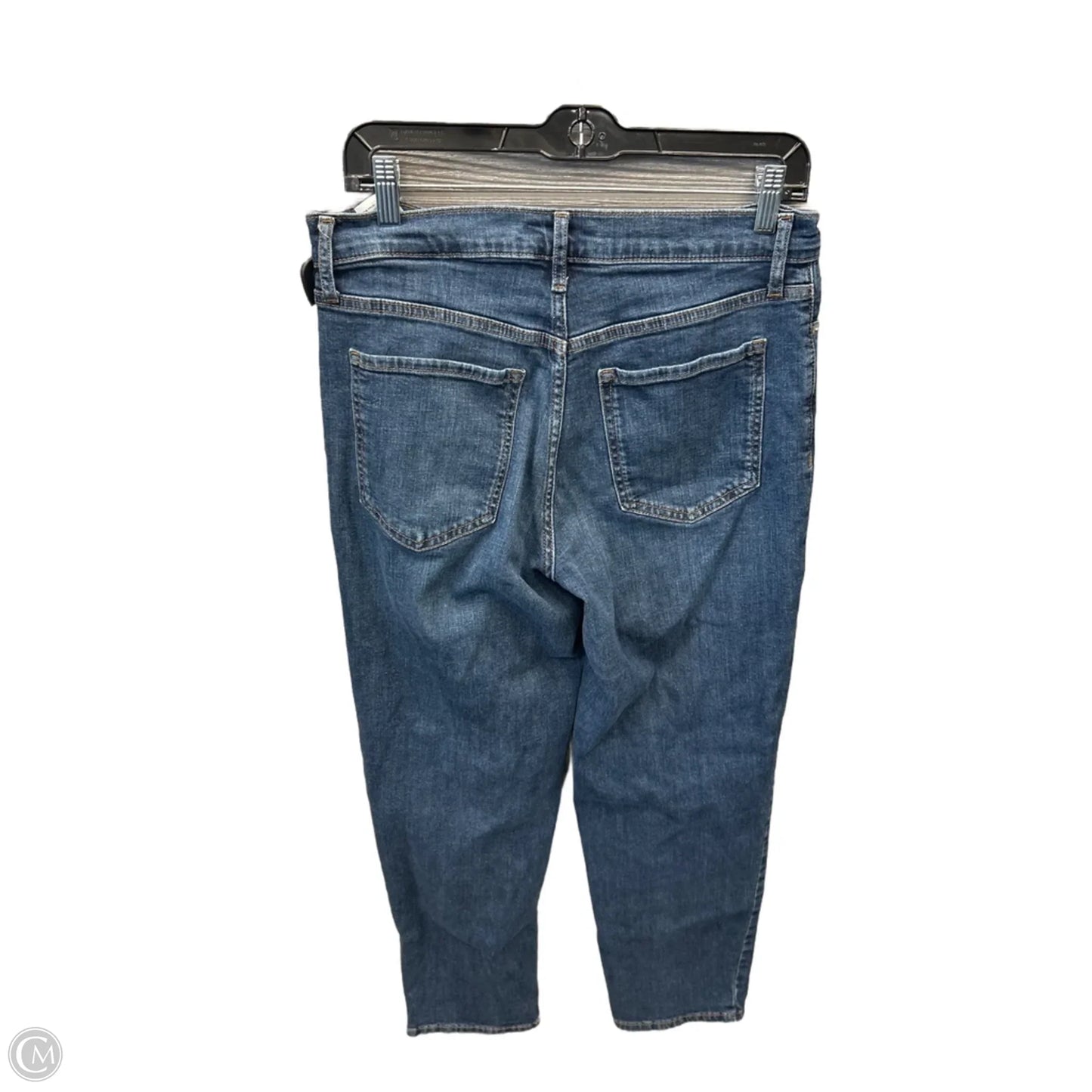 Jeans Straight By Banana Republic In Blue Denim, Size: 6