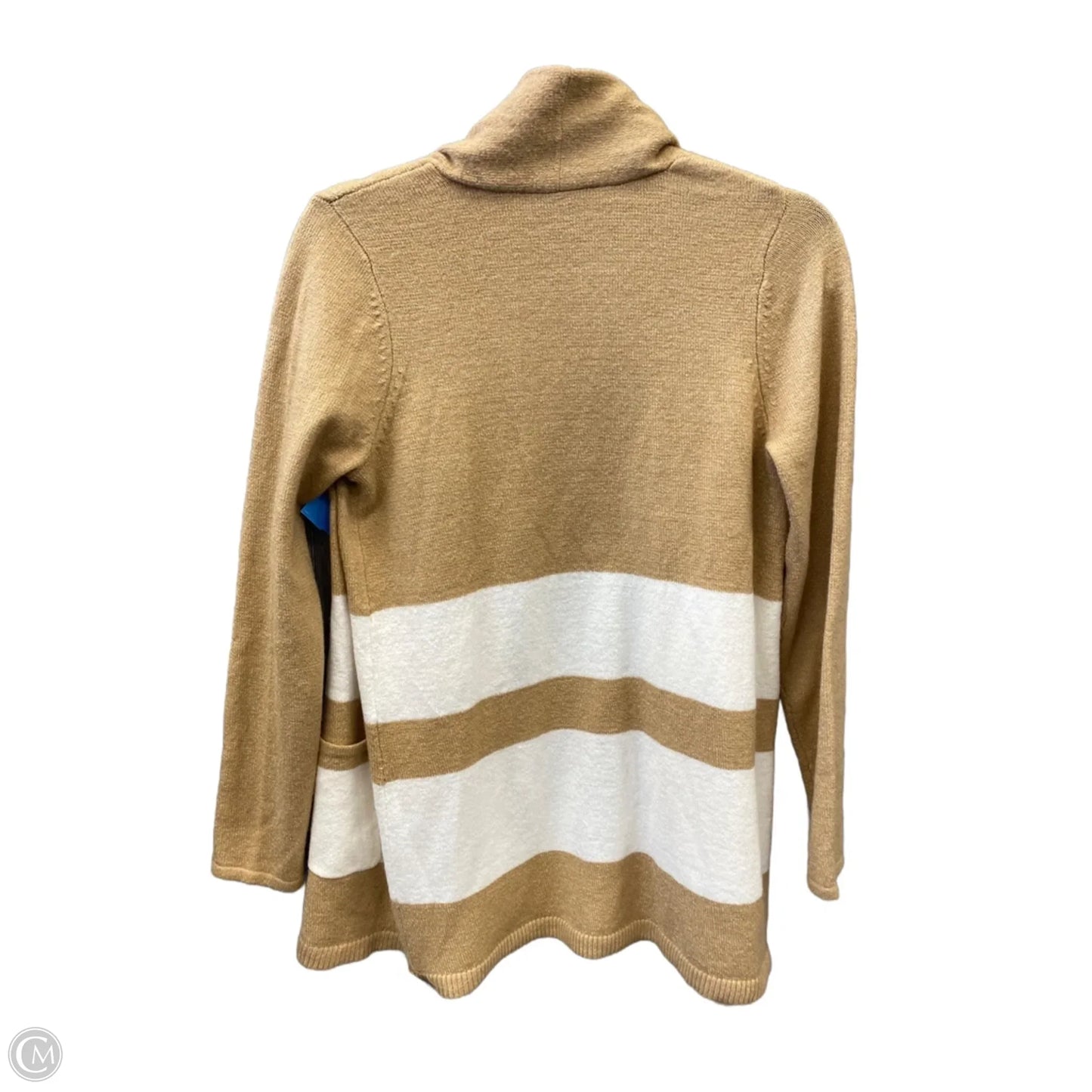 Cardigan By Loft In Tan & White, Size: S