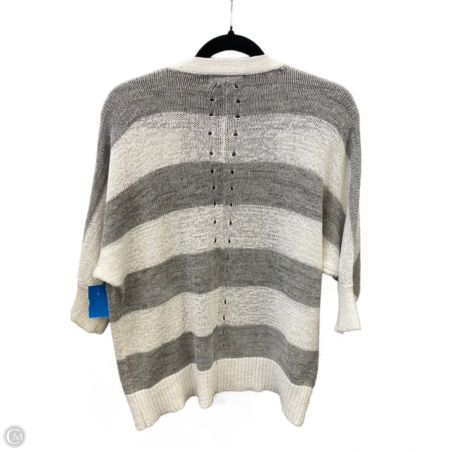 Cardigan By Liz Claiborne In Grey & White, Size: S