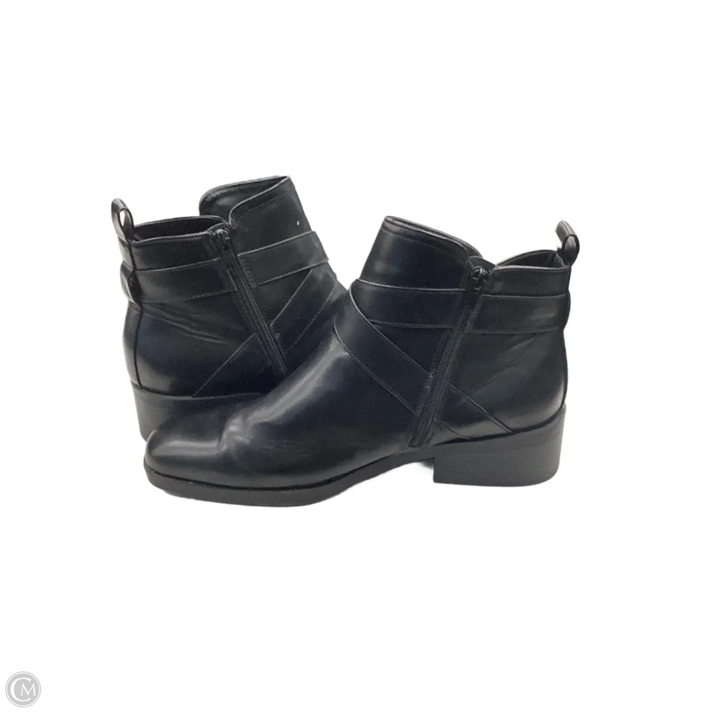 Boots Ankle Heels By Time And Tru In Black, Size: 11
