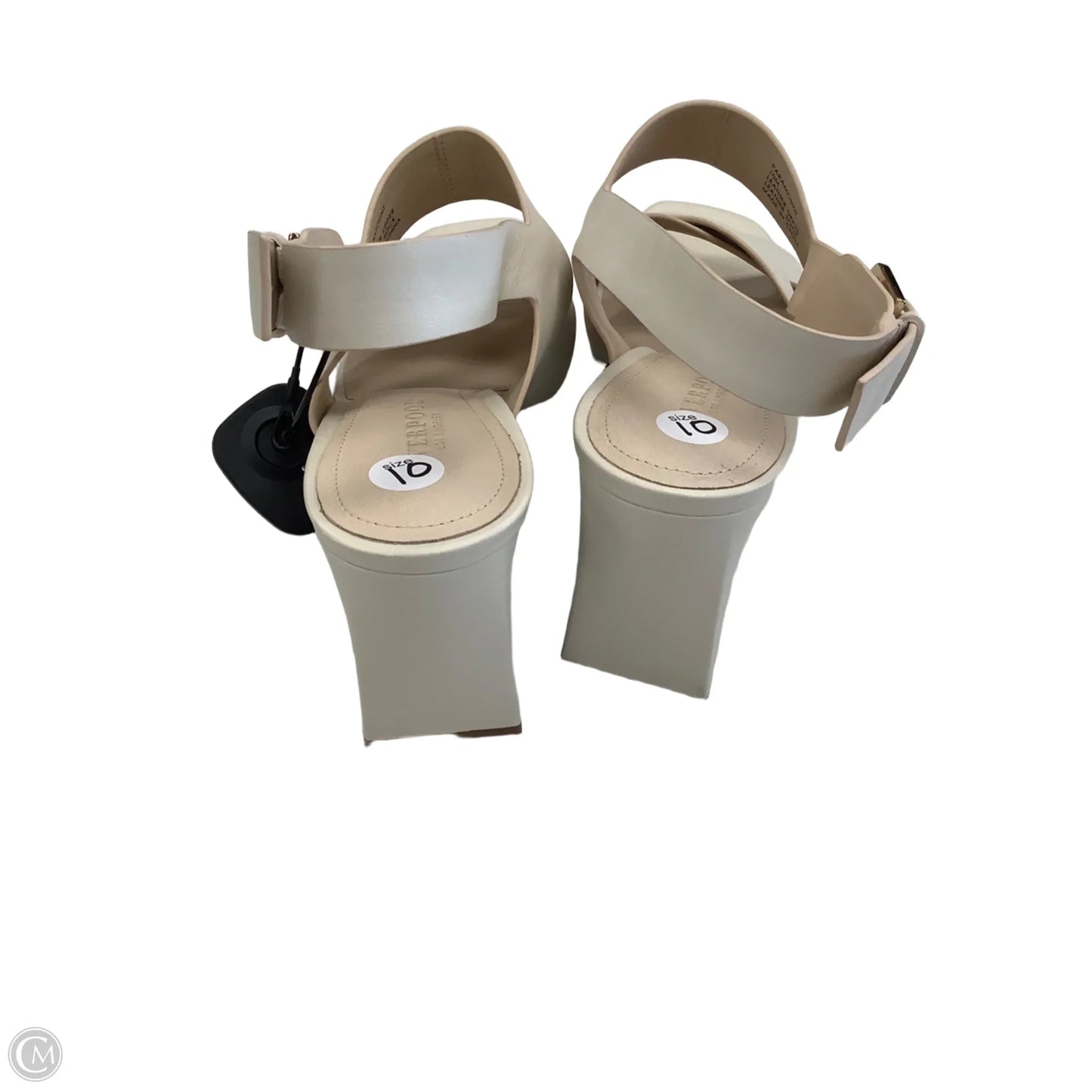 Shoes Heels Block By Liverpool In Cream, Size: 10