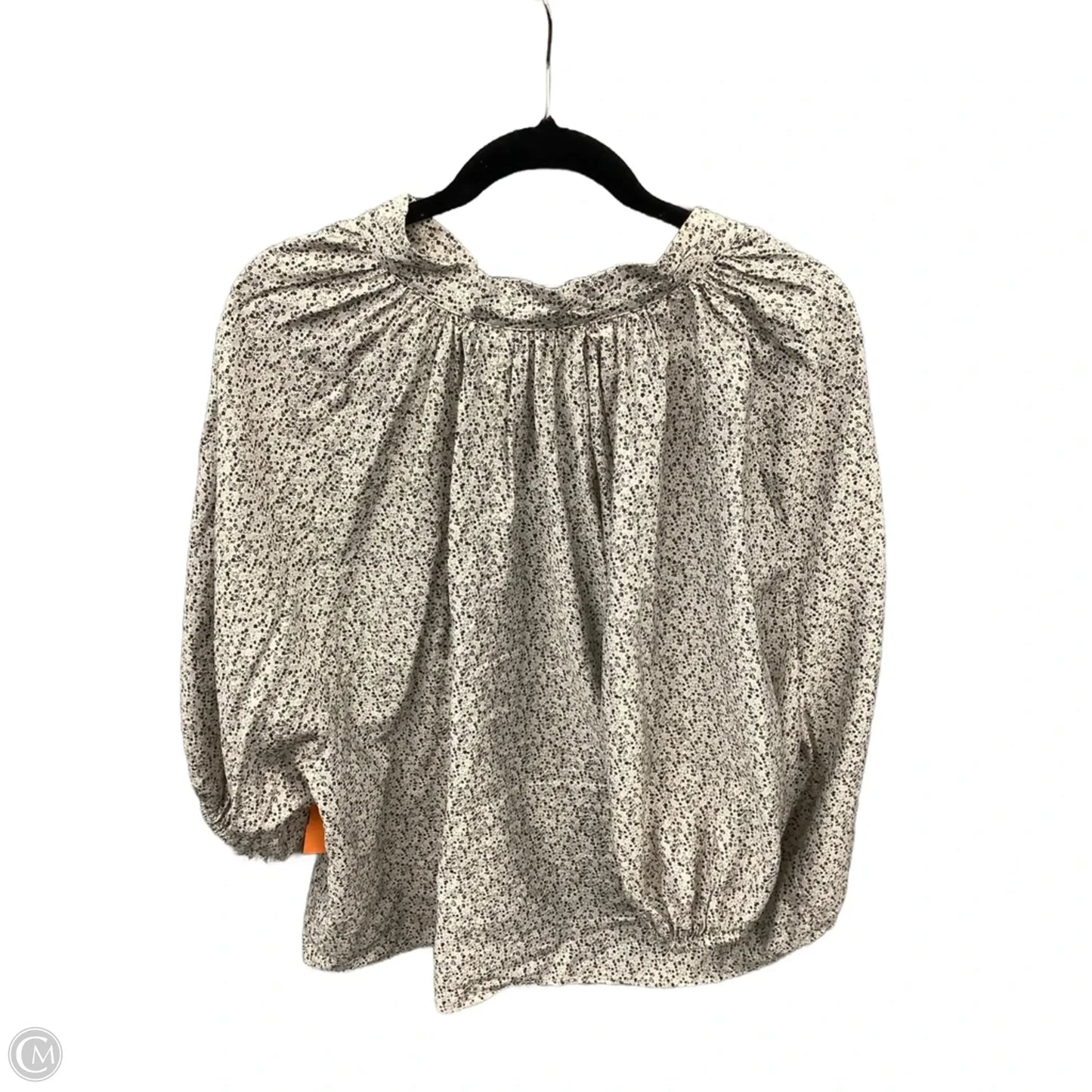 Top Long Sleeve By H&m In Floral Print, Size: L