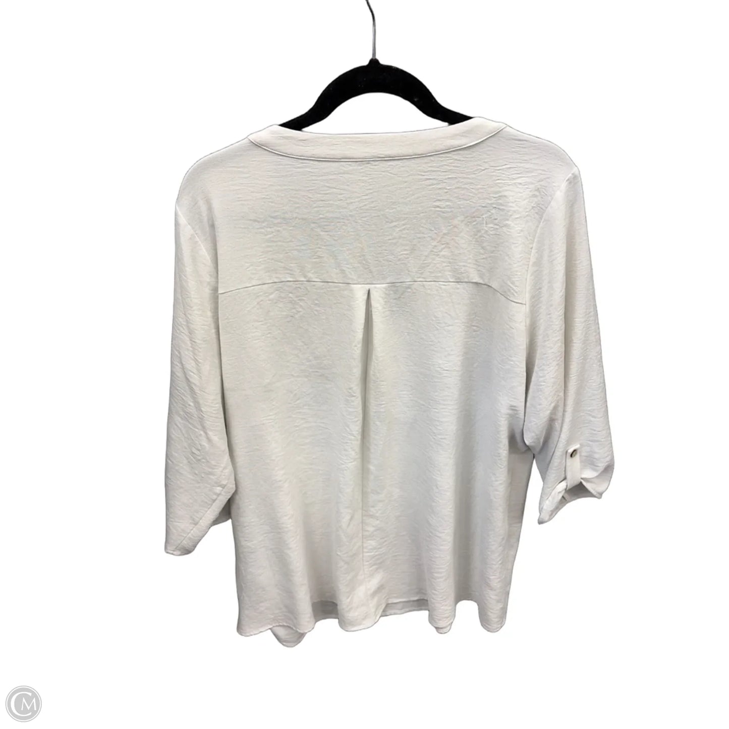 Top Short Sleeve By Naif In White, Size: 2x