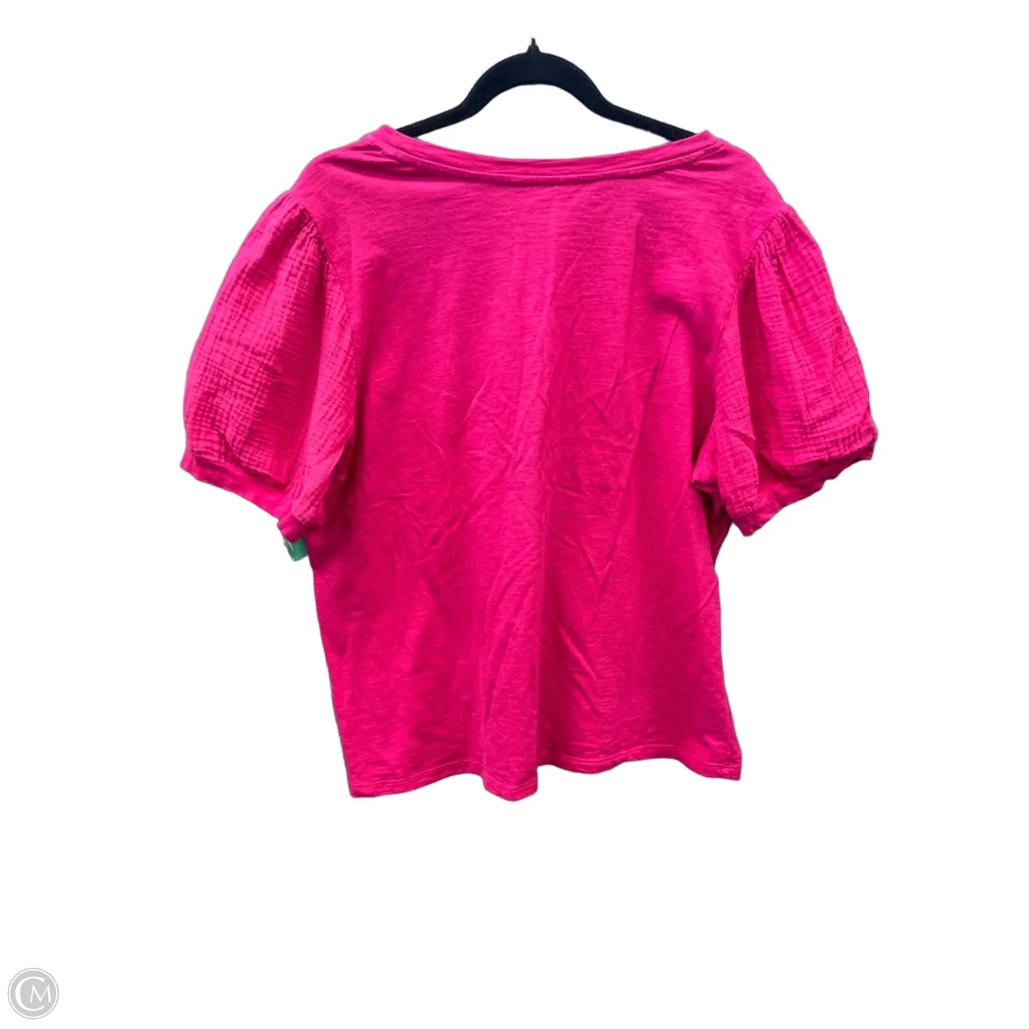 Top Short Sleeve By Time And Tru In Pink, Size: Xxl