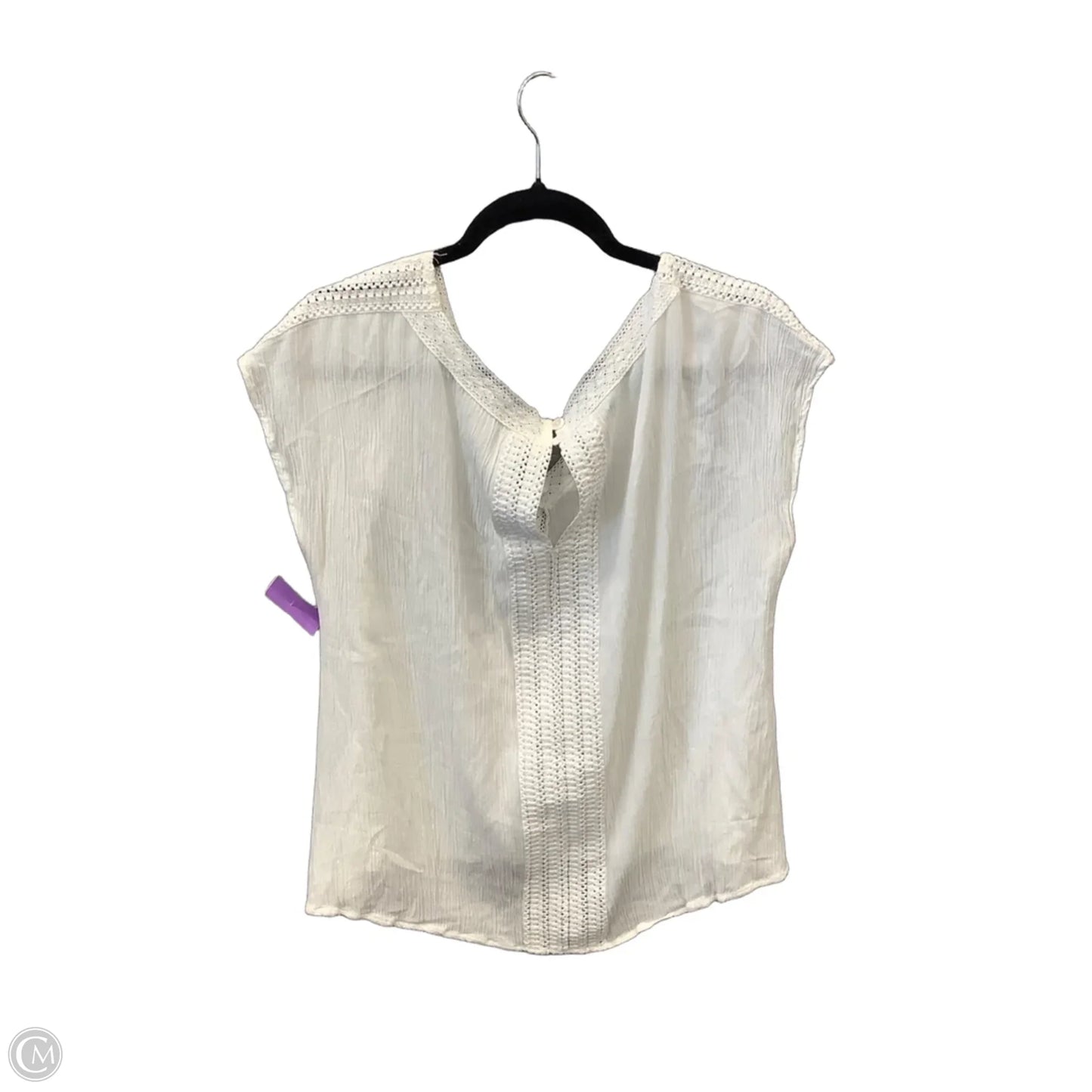 Top Short Sleeve By Maurices In White, Size: Xxl