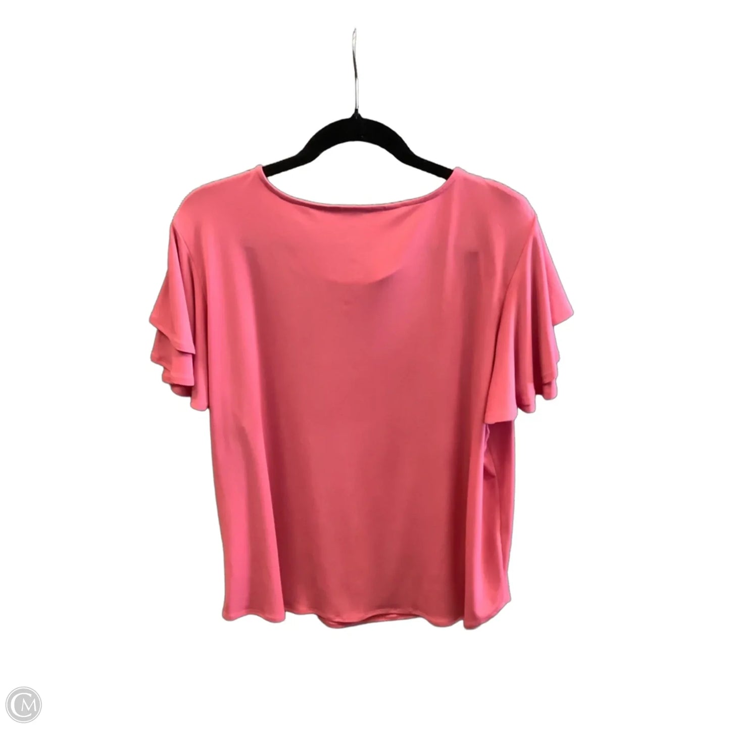 Top Short Sleeve By Liz Claiborne In Pink, Size: Xxl