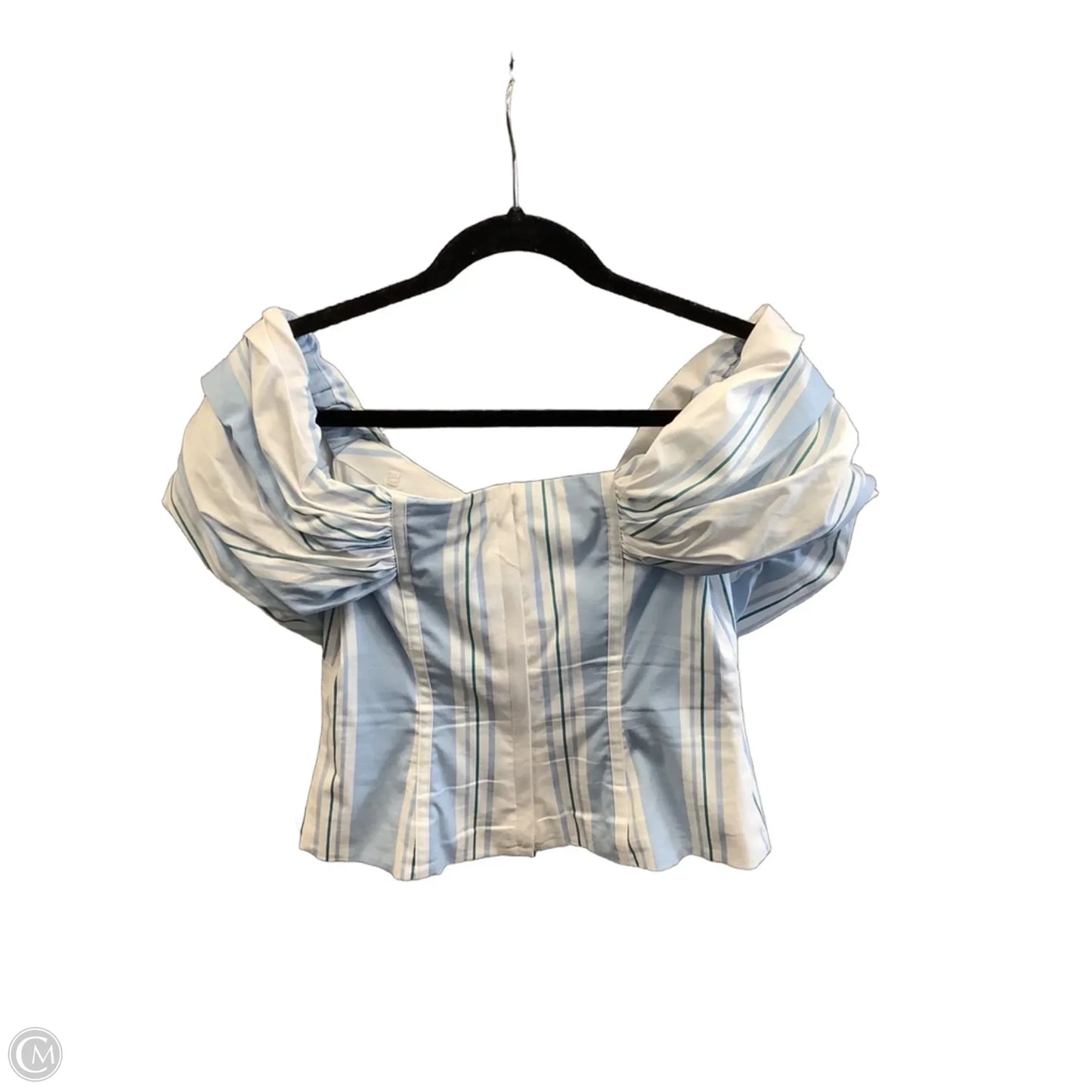 Top Short Sleeve By White House Black Market In Striped Pattern, Size: S