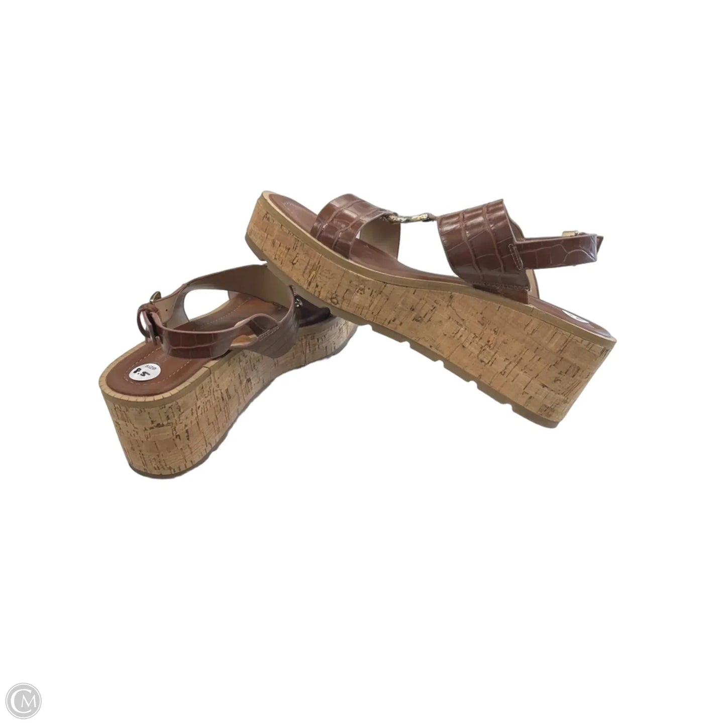 Shoes Heels Wedge By Giani Bernini In Brown, Size: 8.5