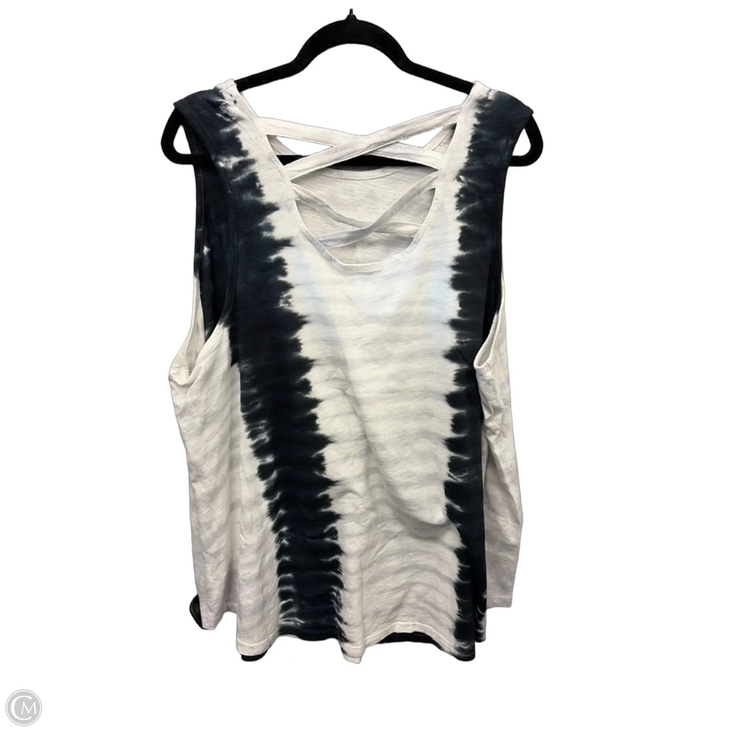 Top Sleeveless By Terra & Sky In Tie Dye Print, Size: 2x