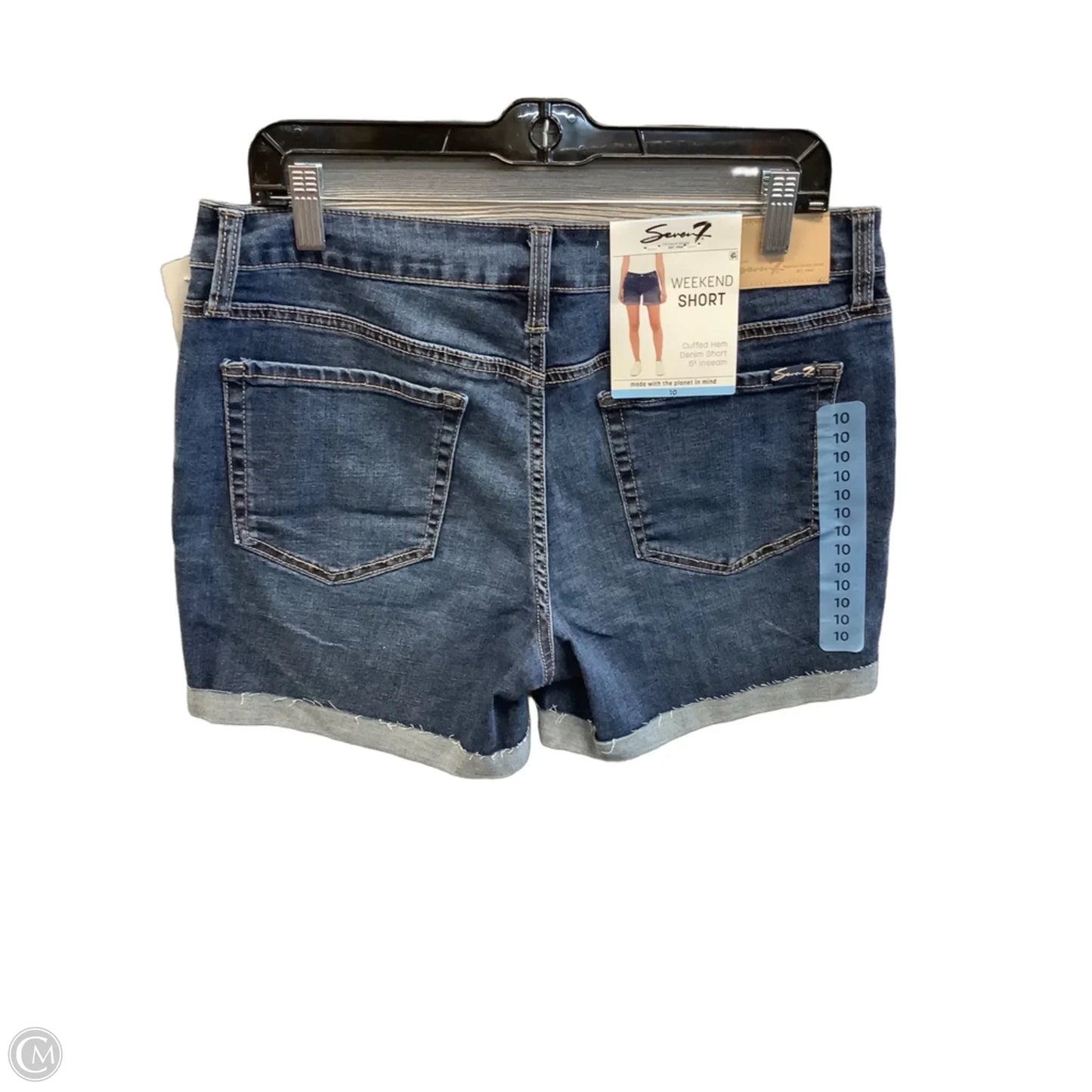 Shorts By Seven 7 In Blue Denim, Size: 10