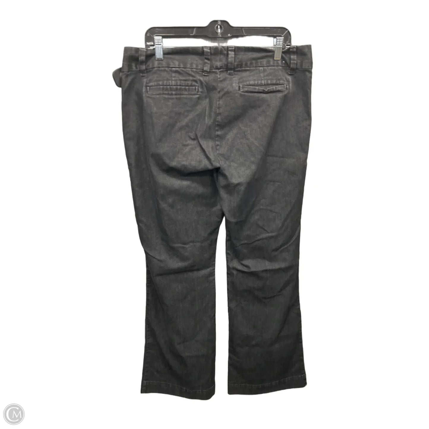 Jeans Wide Leg By Gap In Black Denim, Size: 14