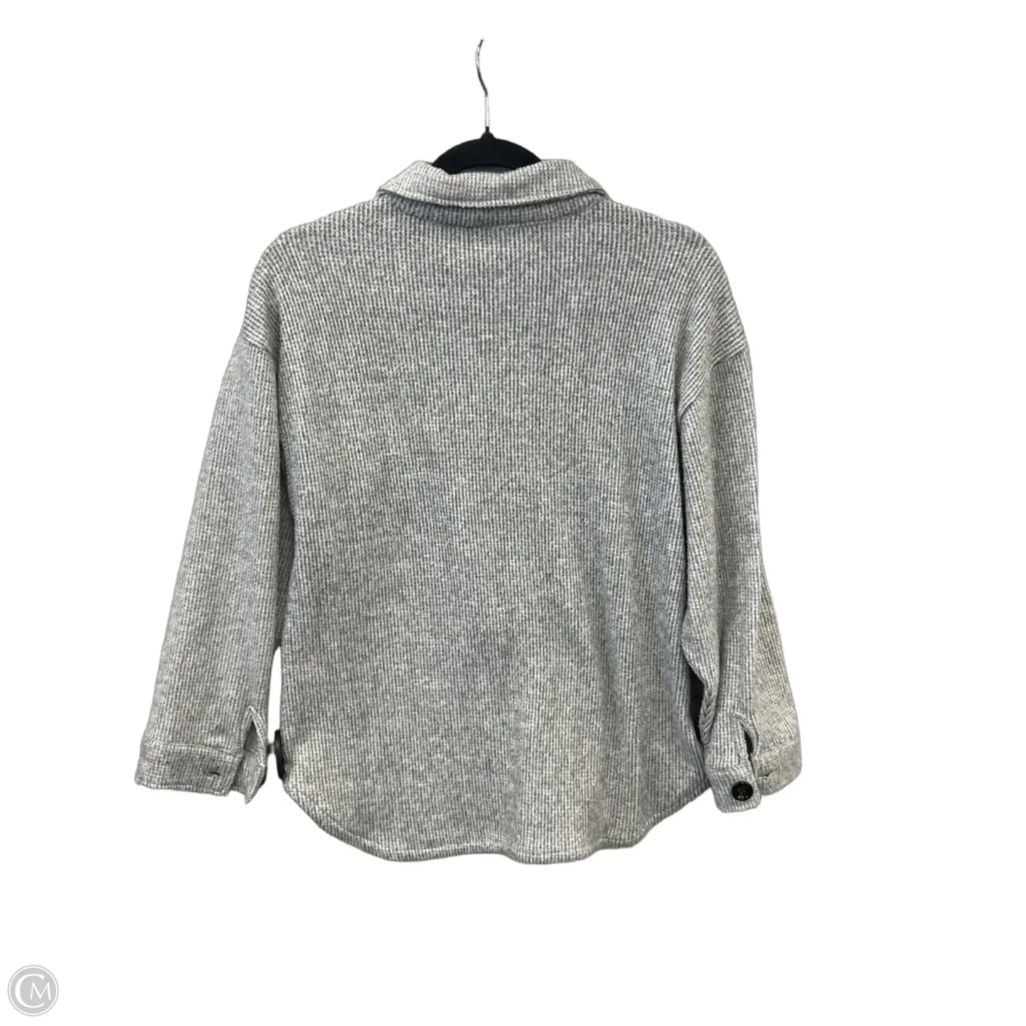 Jacket Shirt By Misia In Grey, Size: S