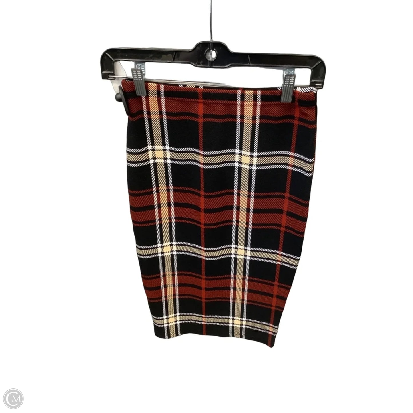 Skirt Midi By Shein In Plaid Pattern, Size: 4