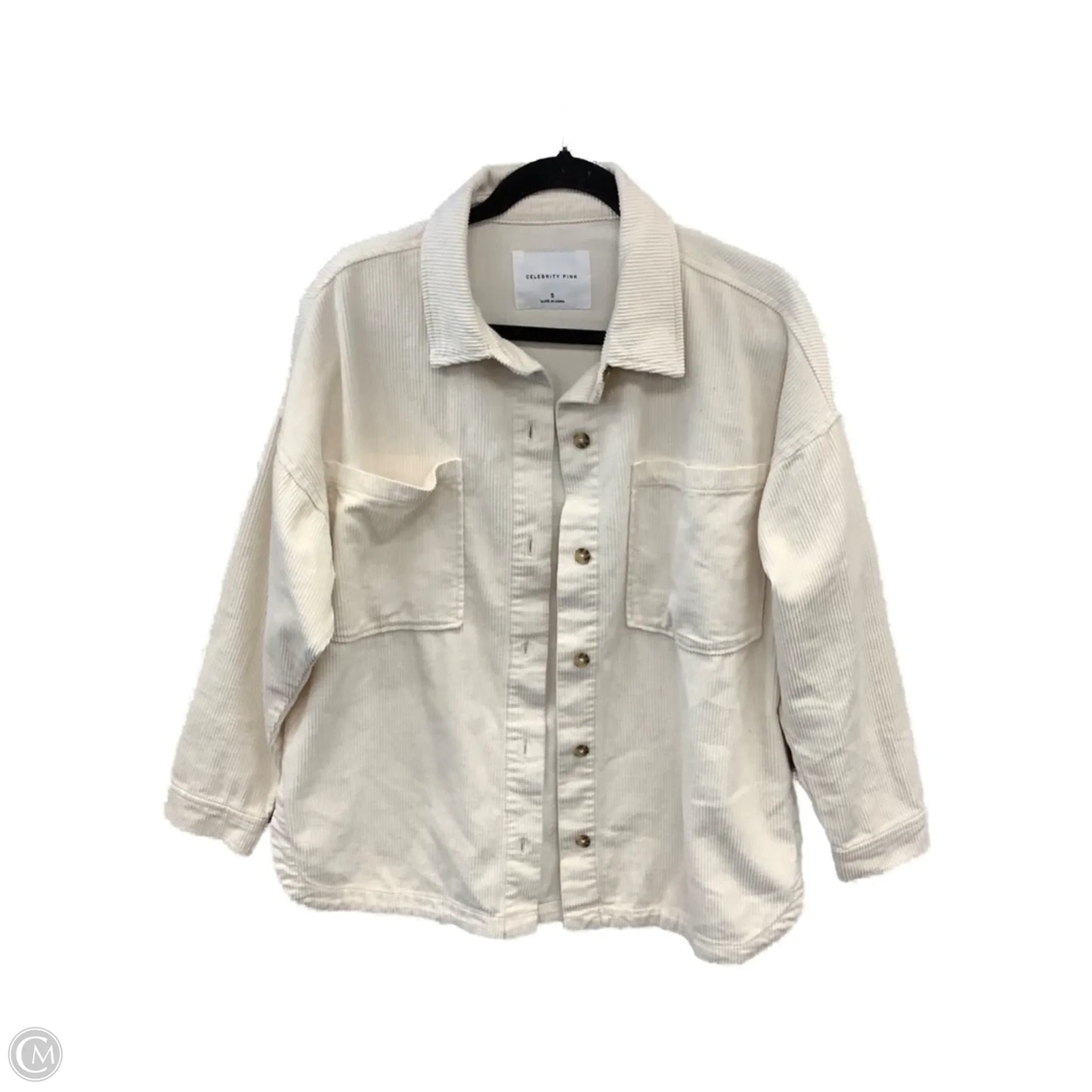 Jacket Fleece By Celebrity Pink In White, Size: S
