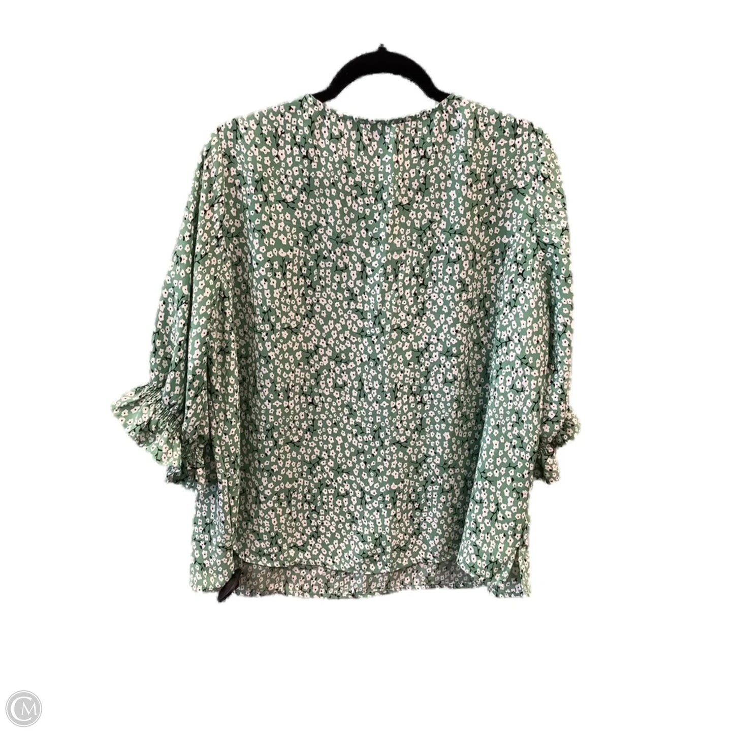 Top Long Sleeve By Well Worn In Green, Size: Xxl