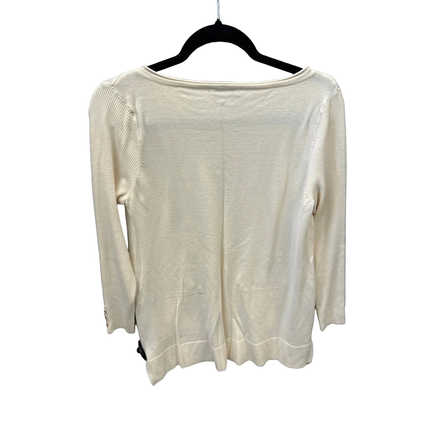 Top Long Sleeve By Chicos In White, Size: M